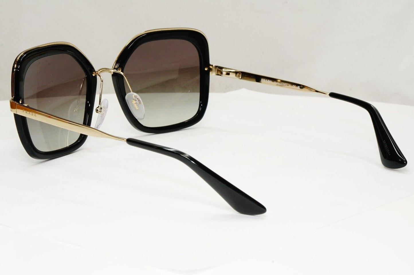 Prada Sunglasses Black Gold Square Grey Gradient PR57US SPR 57U 1AB-0A7 [a]
