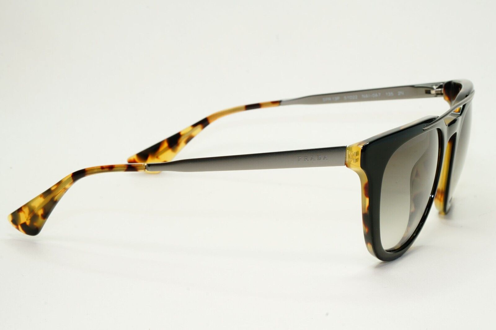 Prada Sunglasses 2013 Vintage Square Black Brown PR13PS SPR 13P NAI-0A7 050824