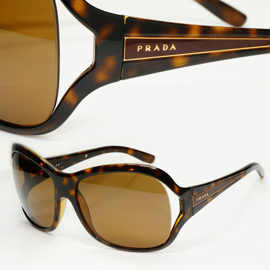 Prada 2009 Sunglasses Brown Tortoiseshell Square PR05LS SPR 05L 2AU-6S1 030123