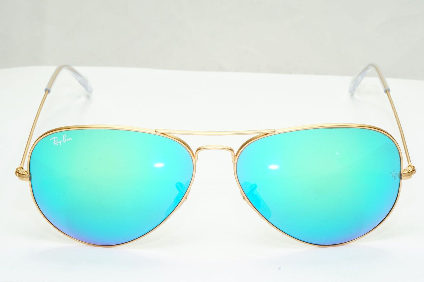 Ray-Ban Sunglasses Aviator Green Mirror Flash Gold Matte RB 3025  112/19 62mm