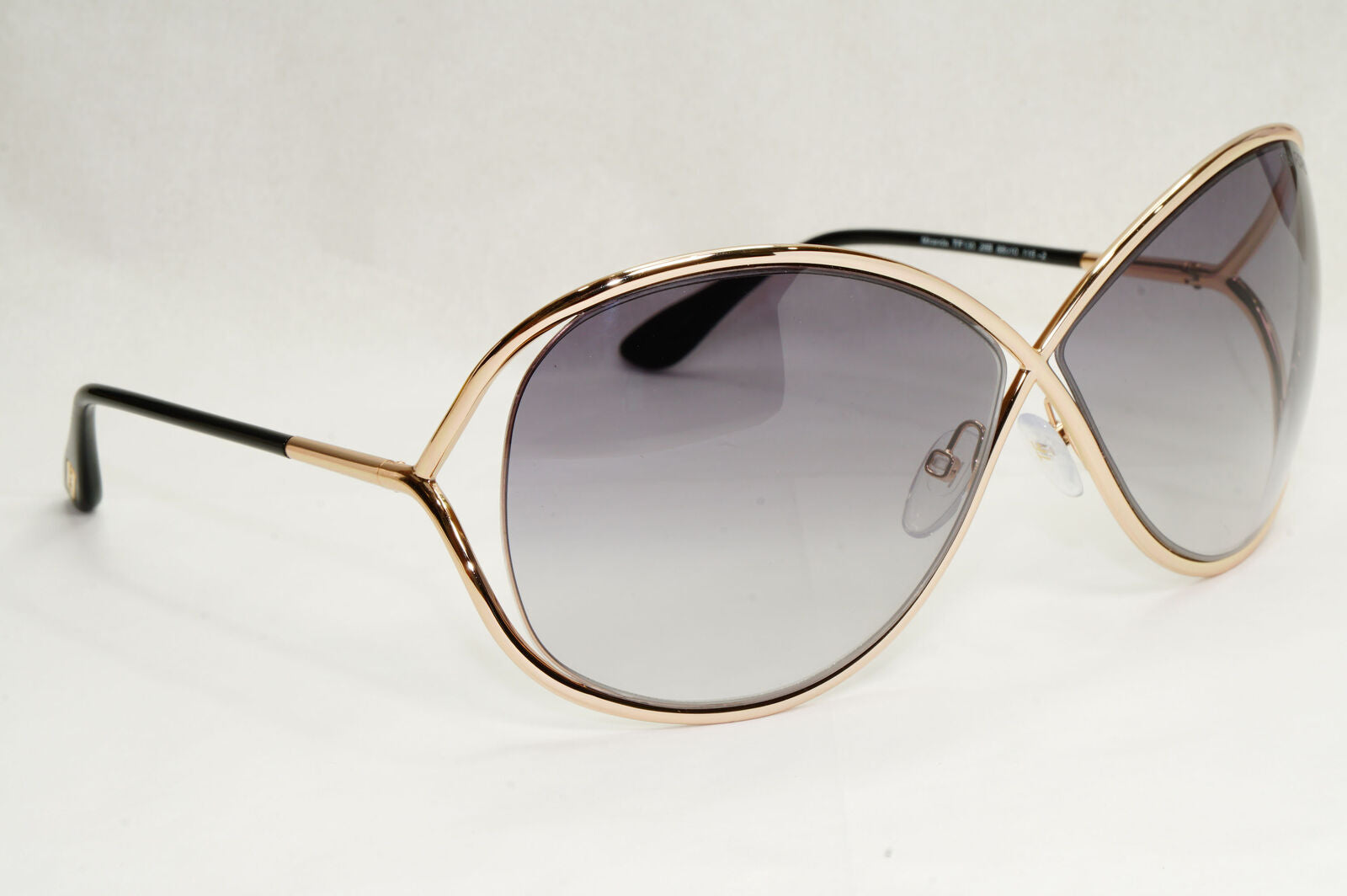 Tom Ford Sunglasses Miranda Gold Grey Gradient Smoke Black FT0130 TF 130 28B