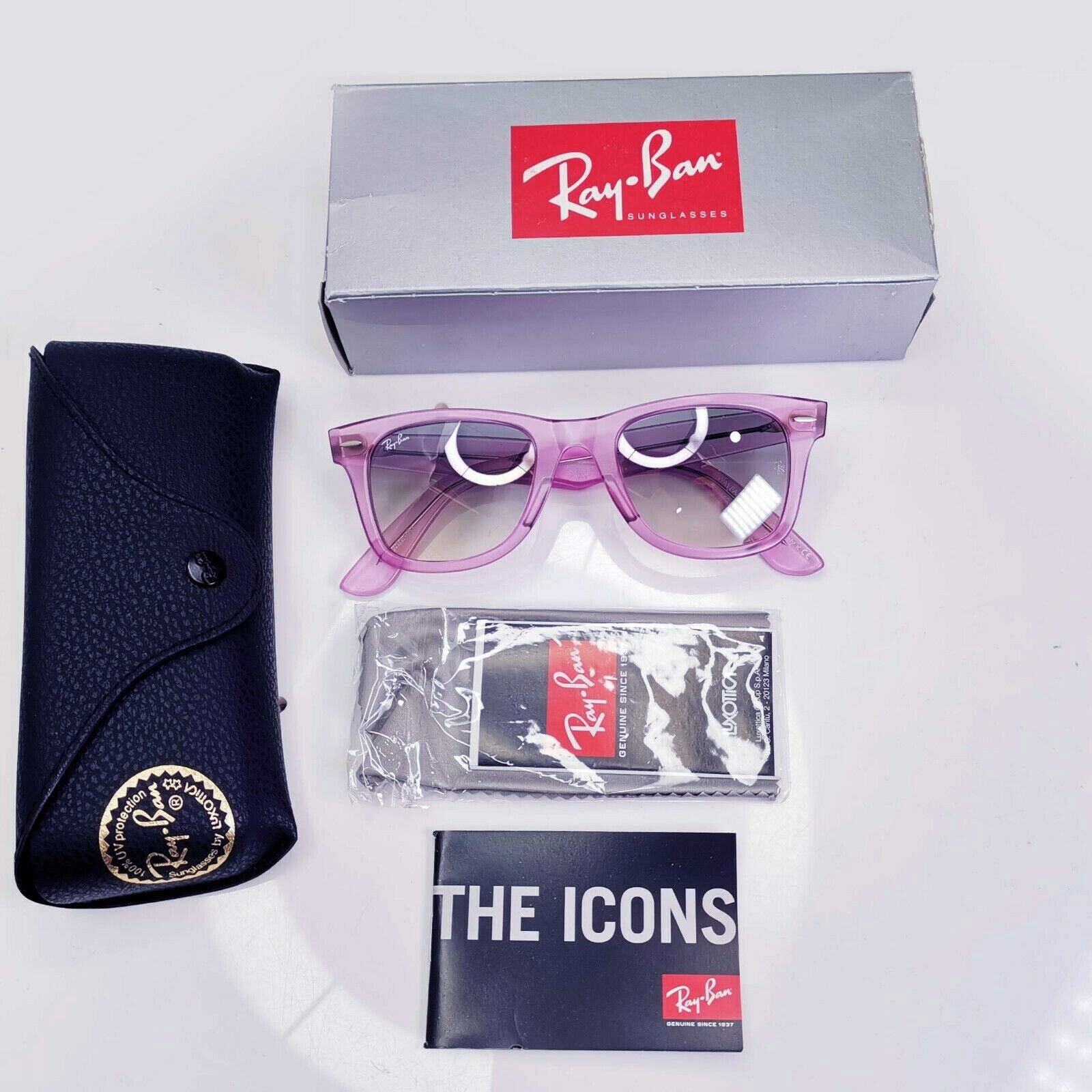 Ray-Ban Sunglasses Wayfarer Special Ice Pop Strawberry Lilac RB 2140 6056/32