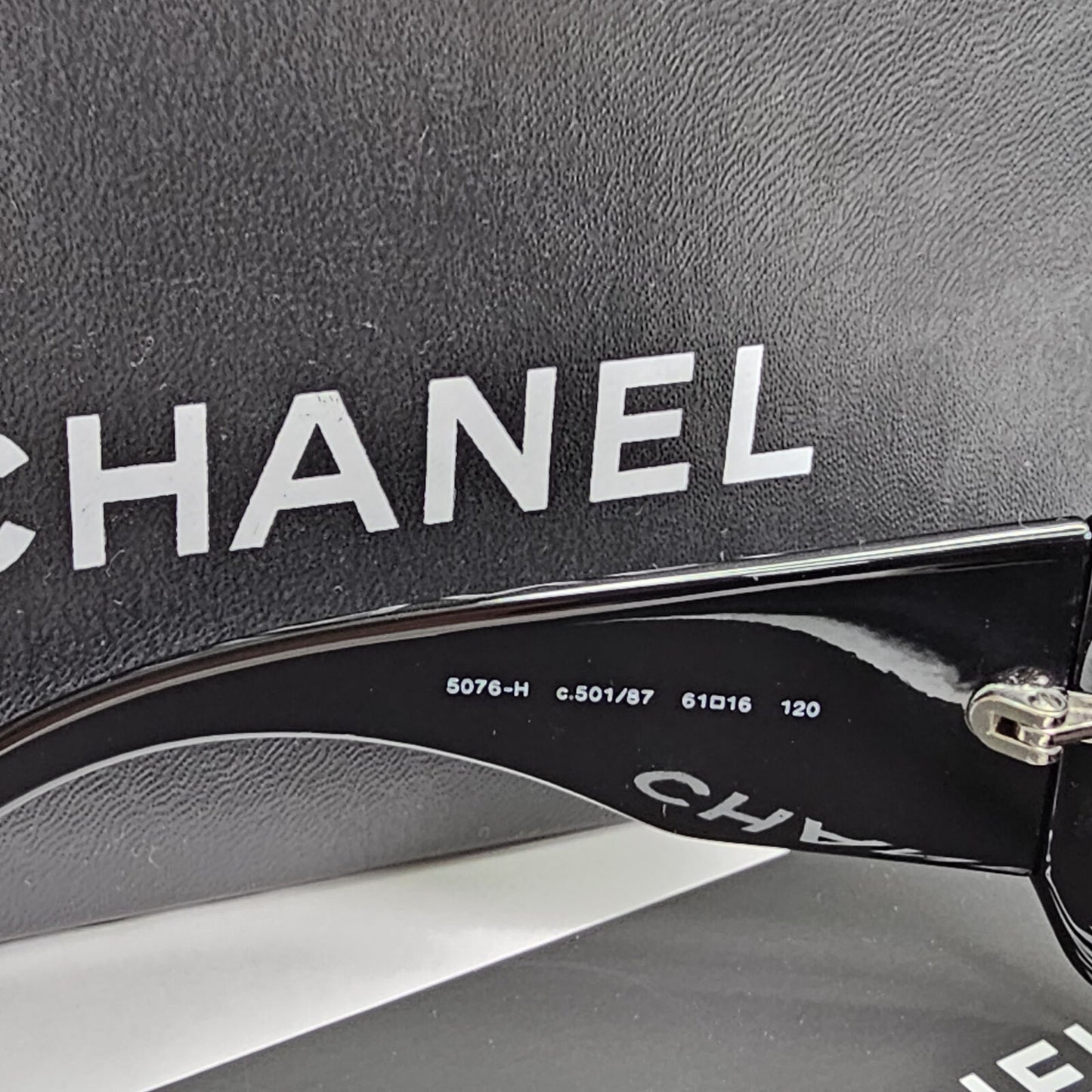 Chanel Sunglasses Mother of Pearl Vintage 2006 Black 5076-H c.501/87 120124