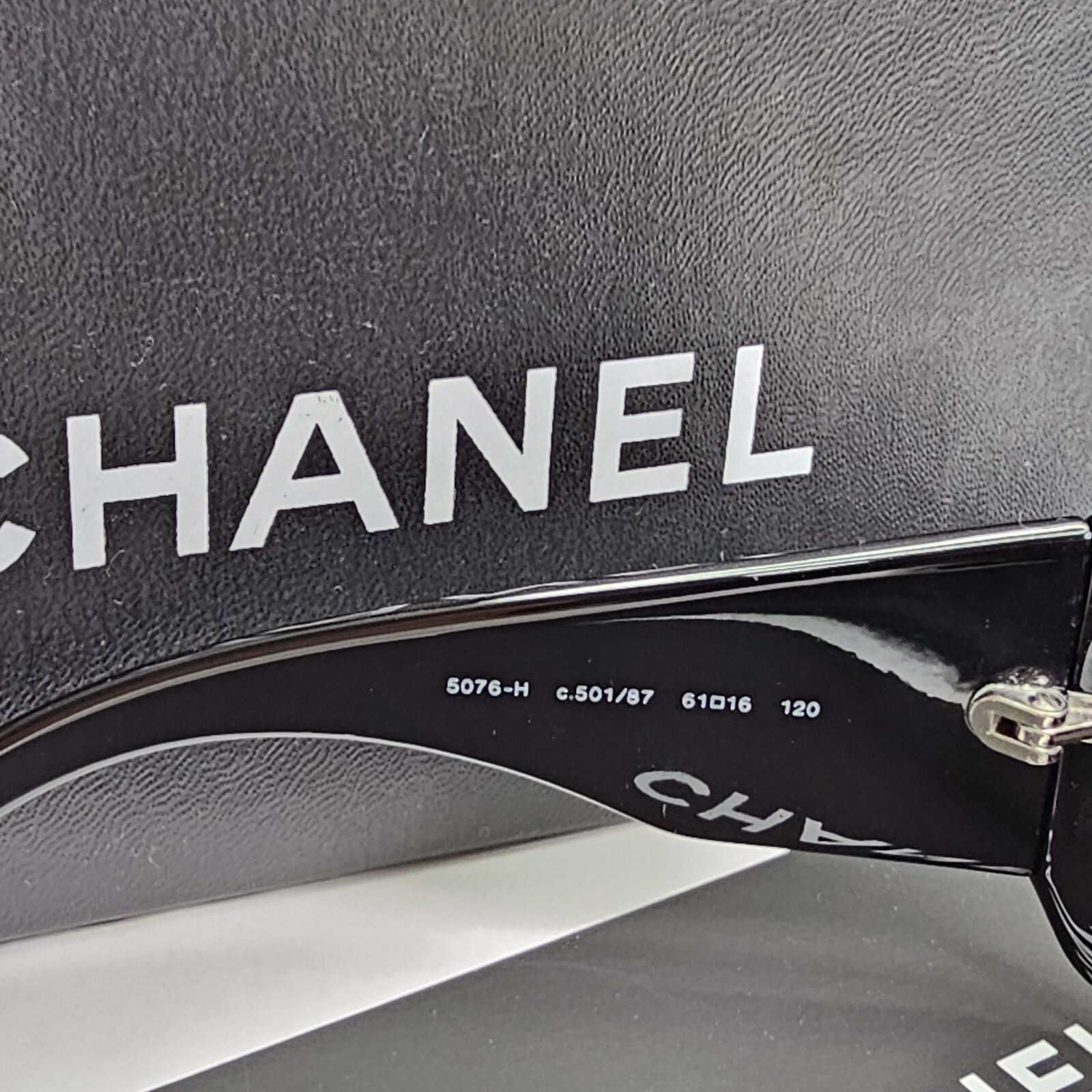 Chanel Sunglasses Mother of Pearl Vintage 2006 Black 5076-H c.501/87 120124