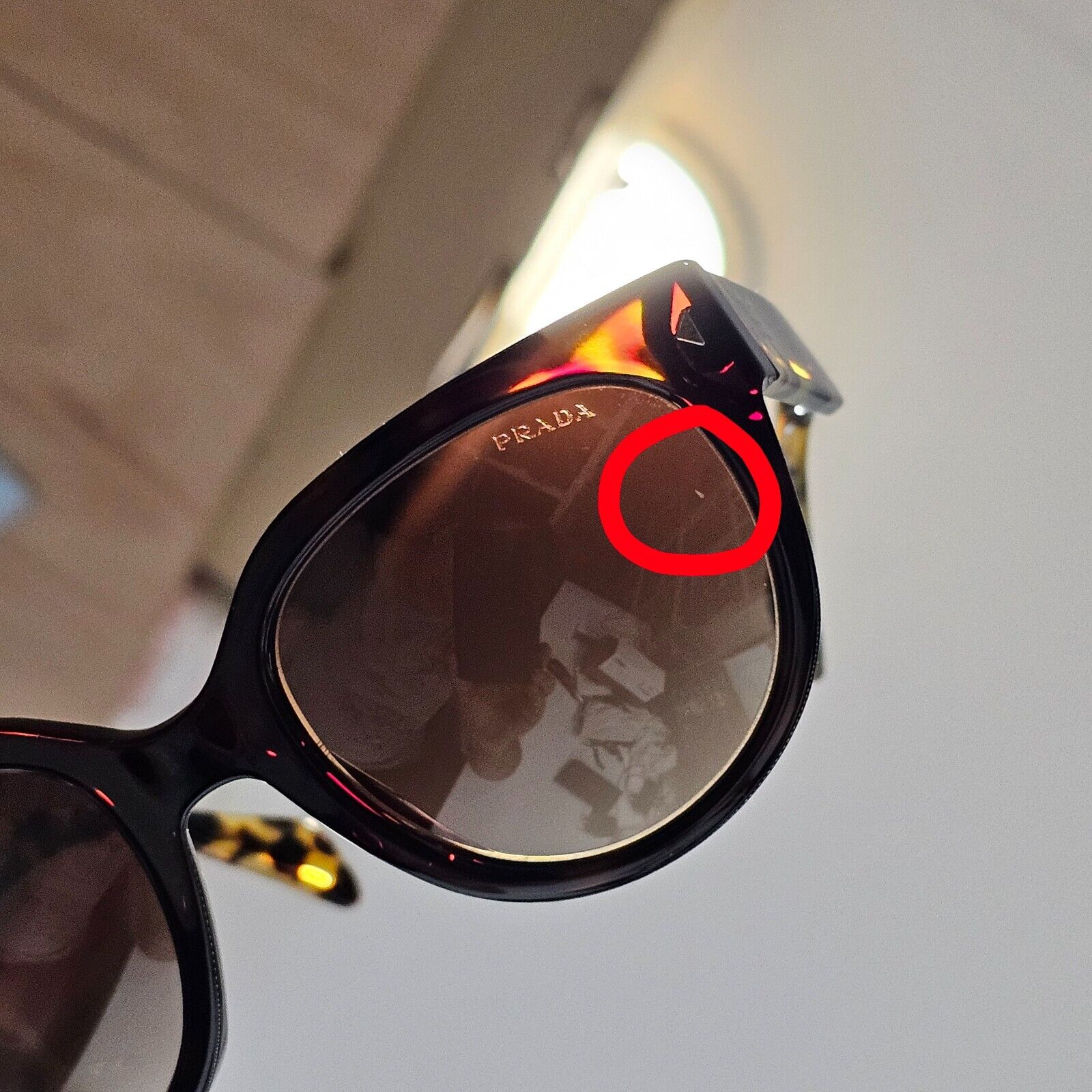Prada Sunglasses  Brown Tortoise Shell Square Large SPR 17O Swing 2AU-6S1 [A]