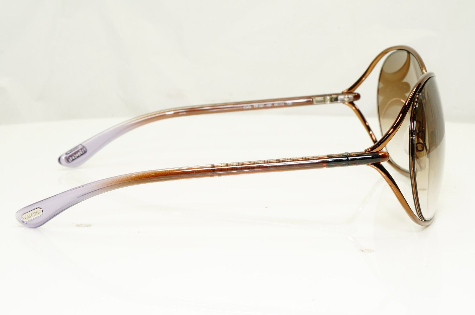 Authentic TOM FORD Womens Sunglasses Shiny Bronze Brown Carla TF157 48F [a]