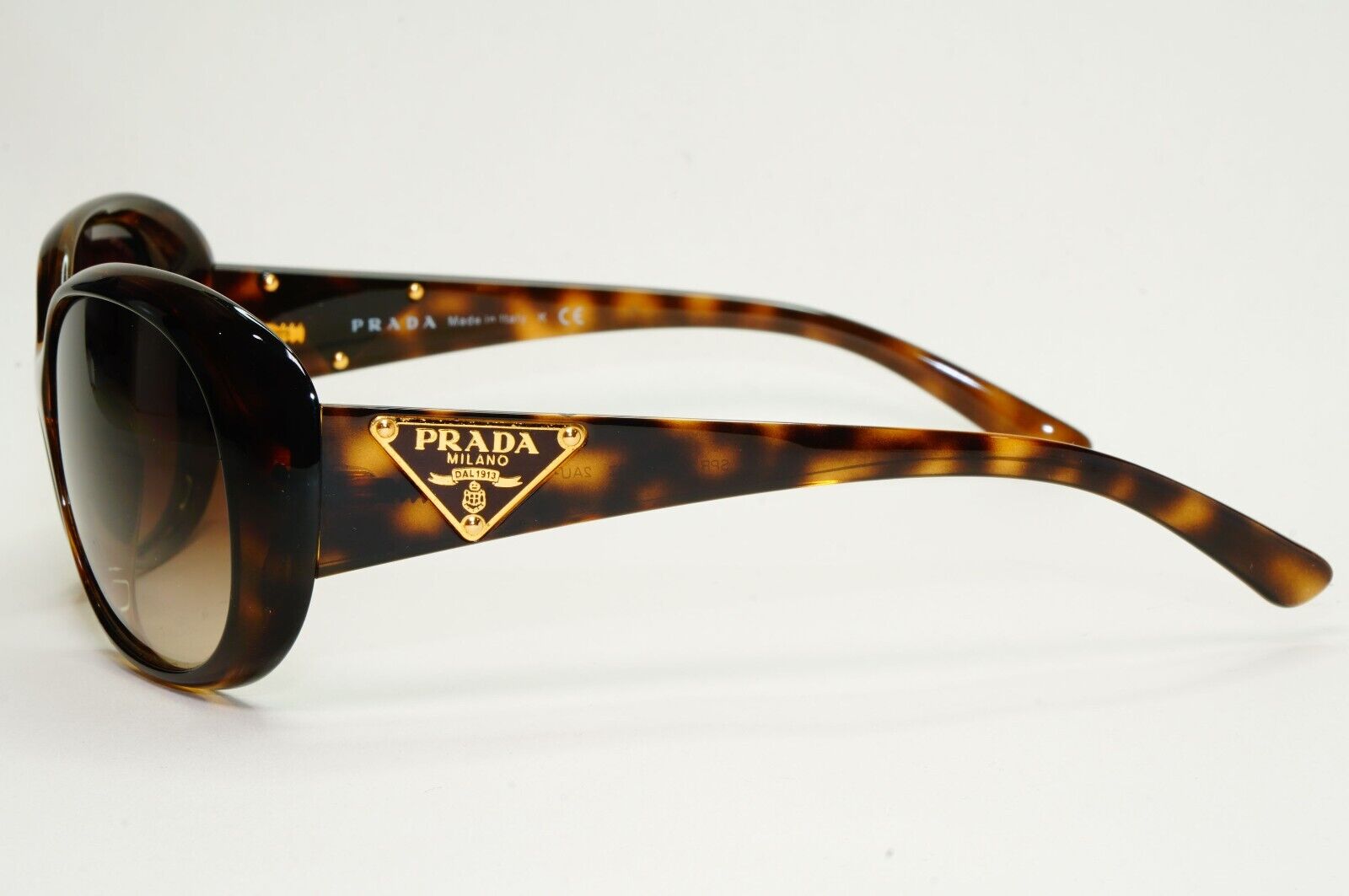 Prada Sunglasses 2010 Vintage Triangle Brown Gold PR27LS SPR 27L 2AU-6S1 050824