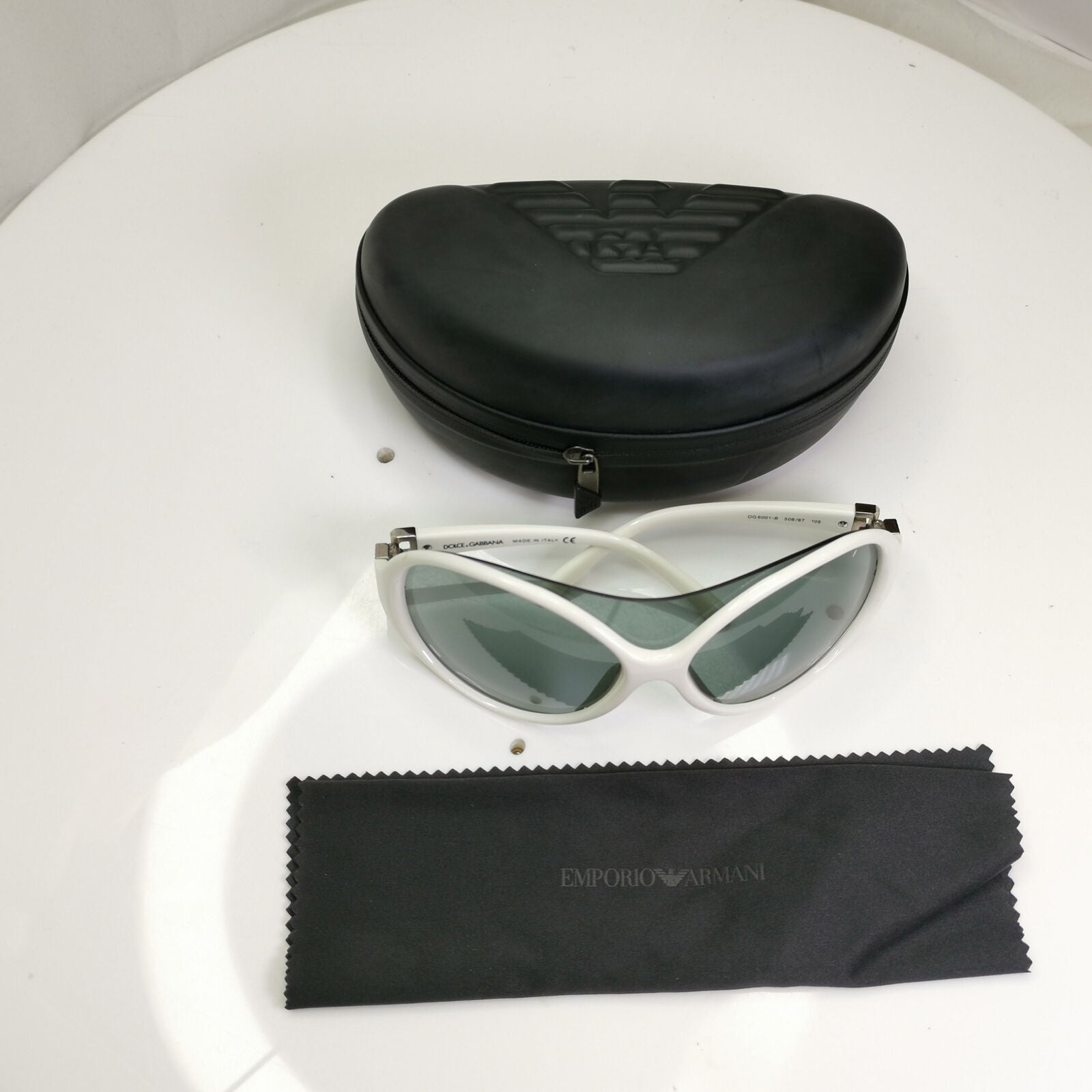 Authentic Dolce & Gabbana Vintage Sunglasses Crystal White DG 6001 508/87 34557