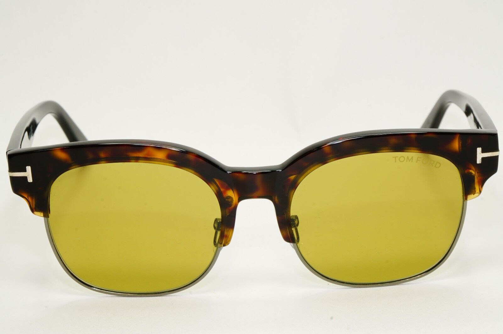 Tom Ford Sunglasses Harry-02 Glass Lens Brown Green Square FT0597 TF 597 52N