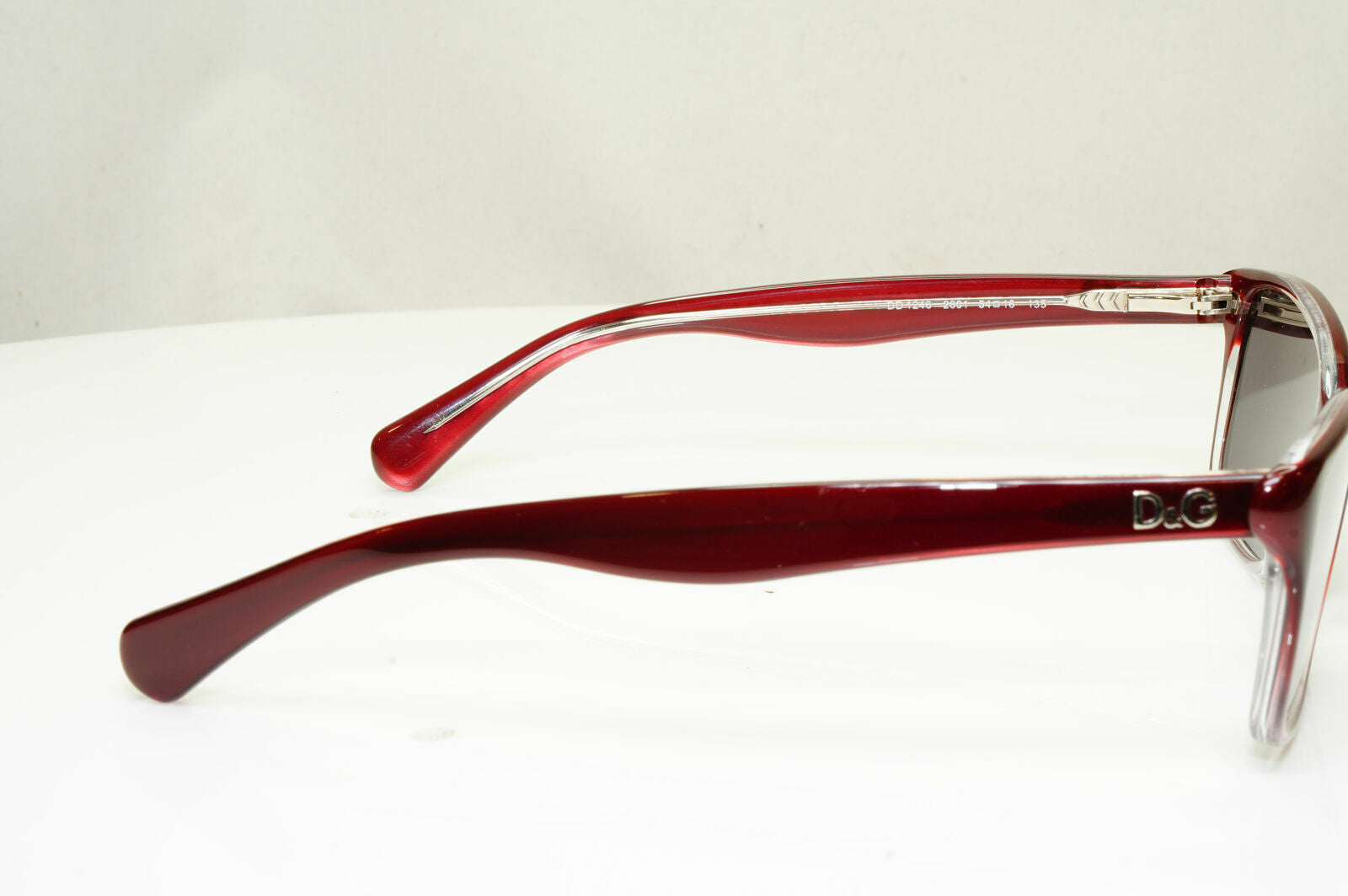 Dolce & Gabbana Burgundy Sunglasses Black Rectangle Bordo D&G DD 1246 2001 30171