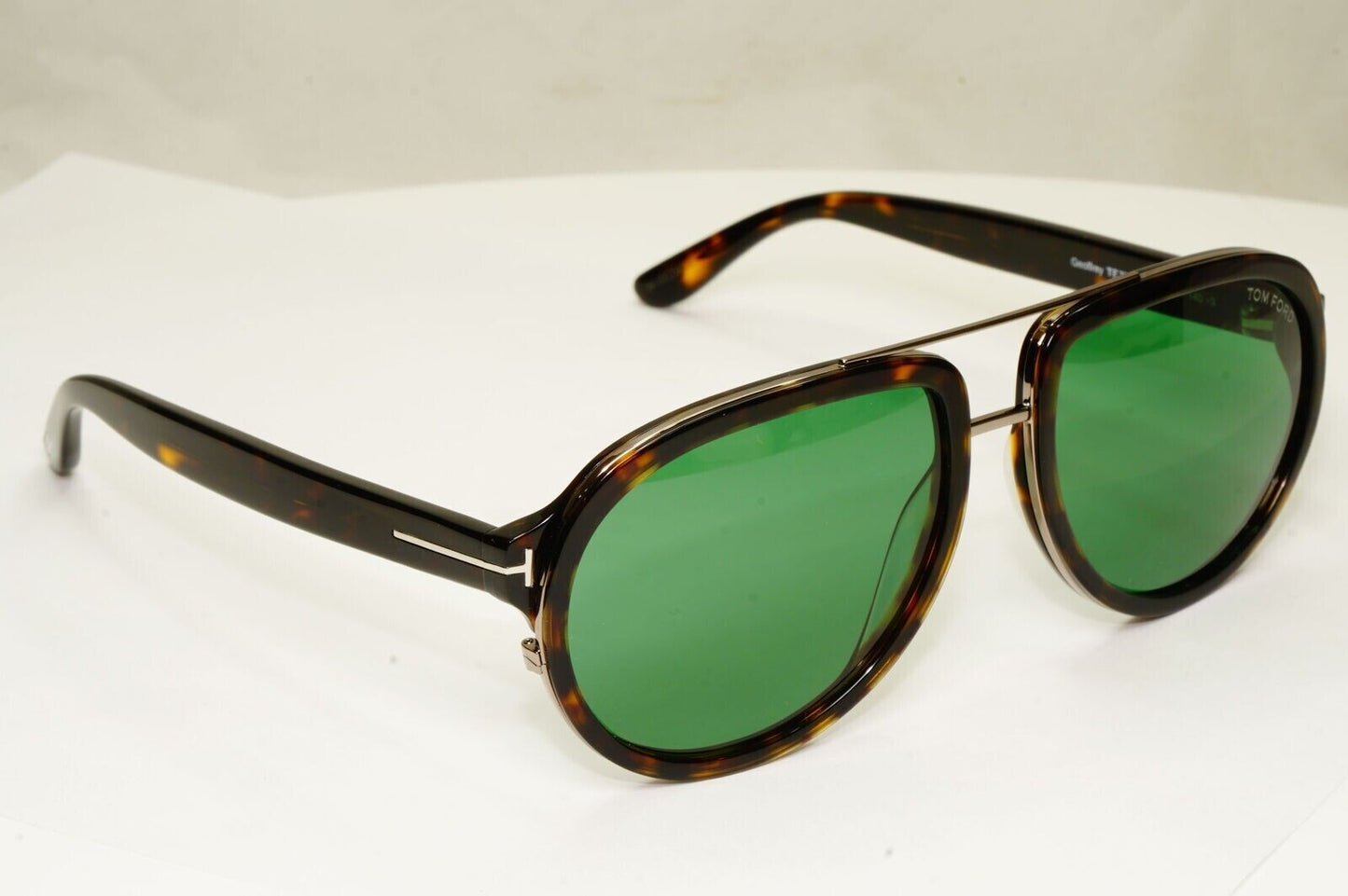 Tom Ford Sunglasses Brown Green Pilot Tortoise Geoffrey TF 779 52N [A] 291222