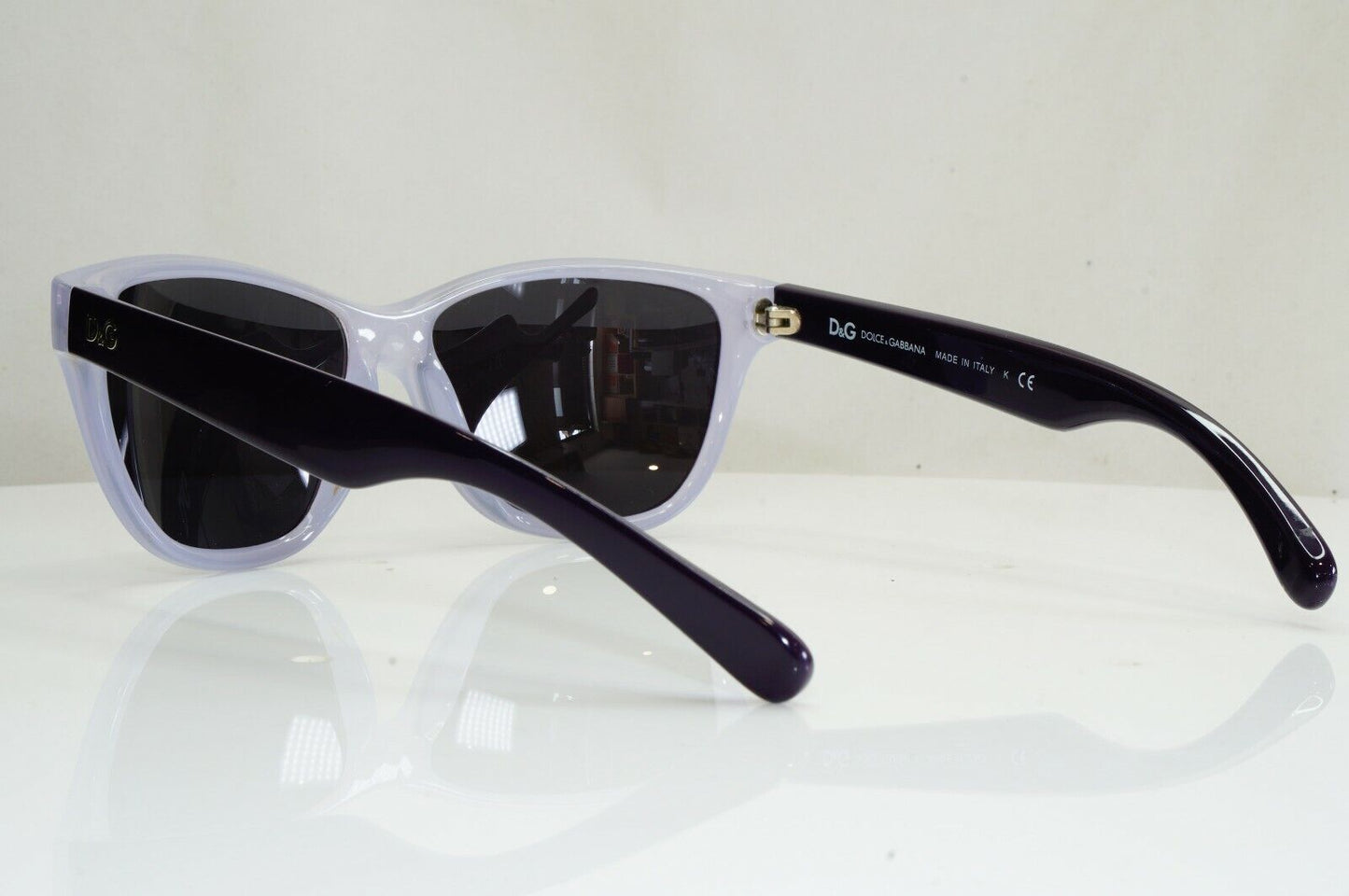 Dolce & Gabbana Ice Grey Purple Womens Sunglasses Square D&G 8072 1634/13 28475