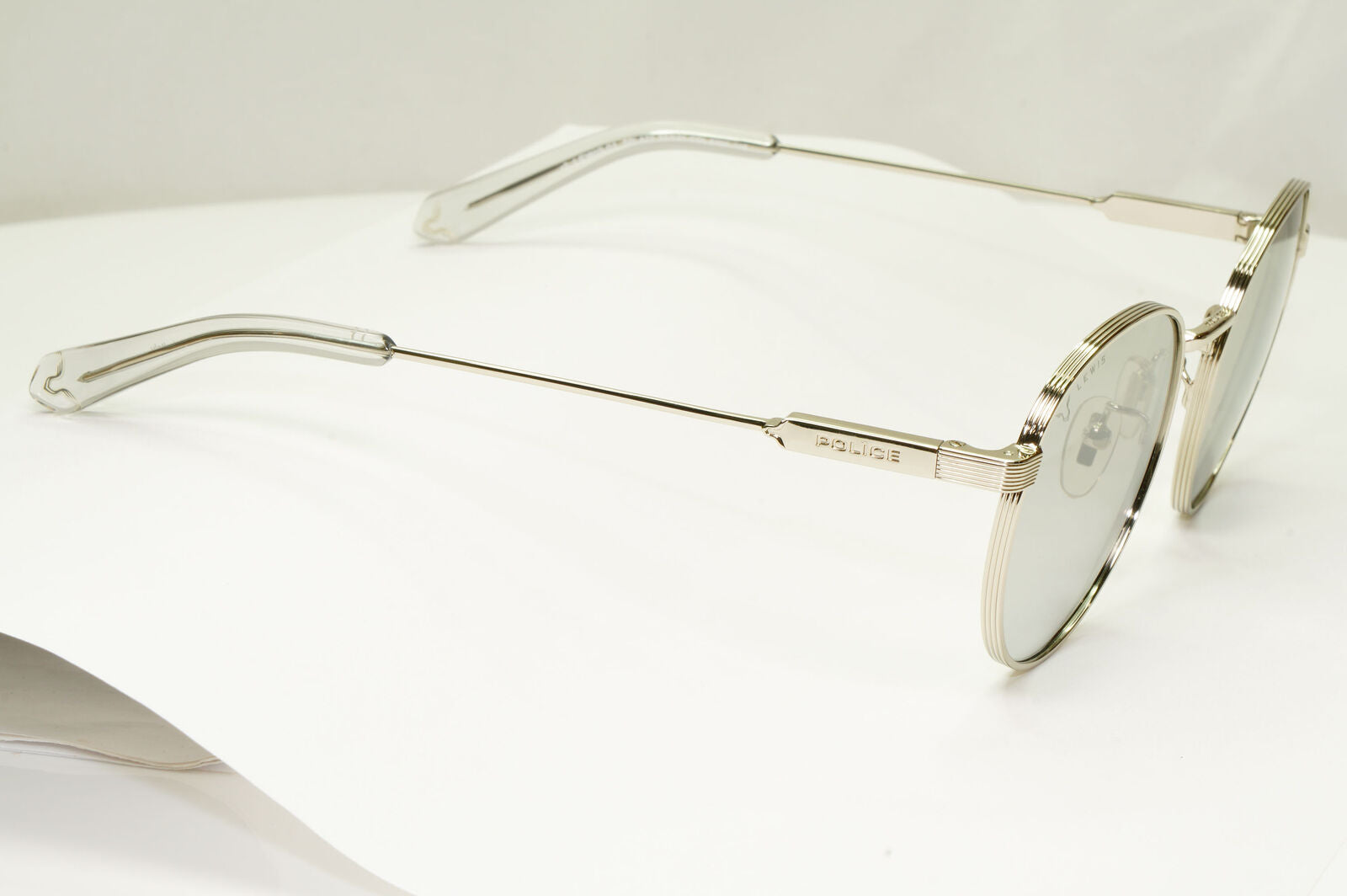 Police Lewis Hamilton F1 Sunglasses Silver Grey Mirror Round SPL A22 COL 579X