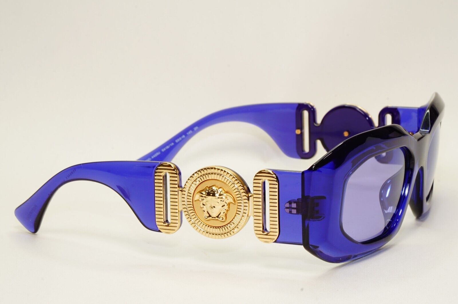 Versace Sunglasses Purple Transparent Biggie Oversized MOD VE 4425U 5419/1A