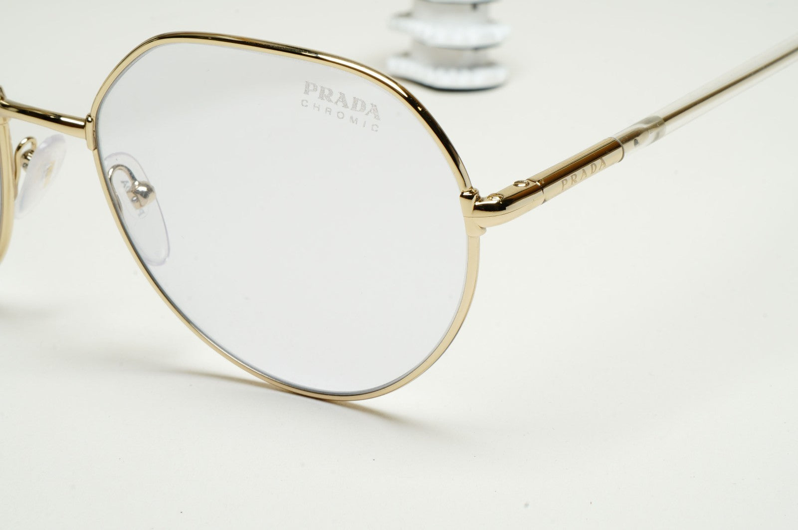 Prada Sunglasses Photochromic Gold Grey Lilac PR65XS SPR 65X ZVN-07D