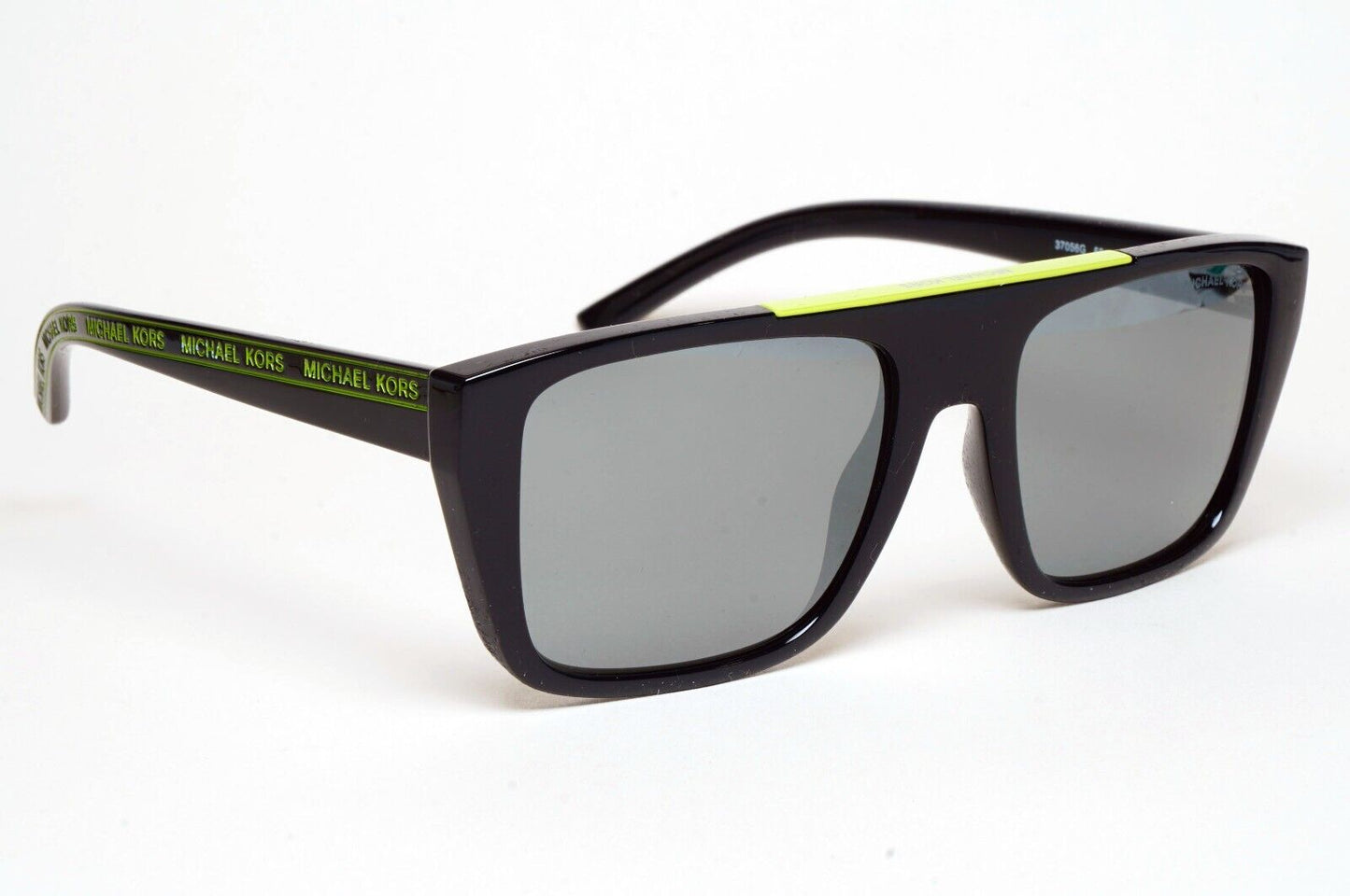 Michael Kors Sunglasses Black Square Grey Gunmetal Mirror MK 2159 Byron 3705/6G