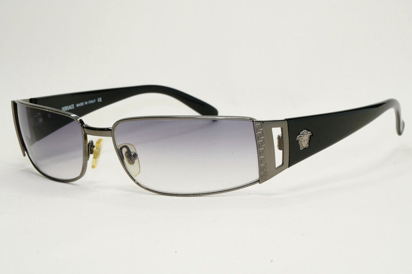 Versace Sunglasses 2003 Vintage Rectangle Black Gunmetal MOD 2021 1001/11 210924