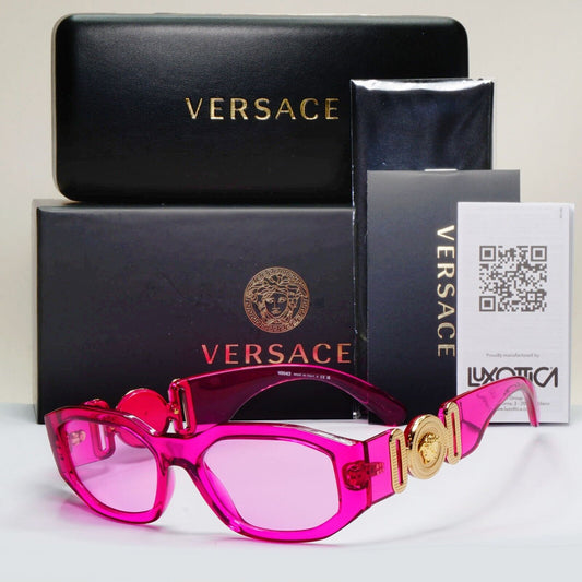 Versace Sunglasses Biggie Medusa Fuchsia Transparent Pink MOD VE 4361 5334/5