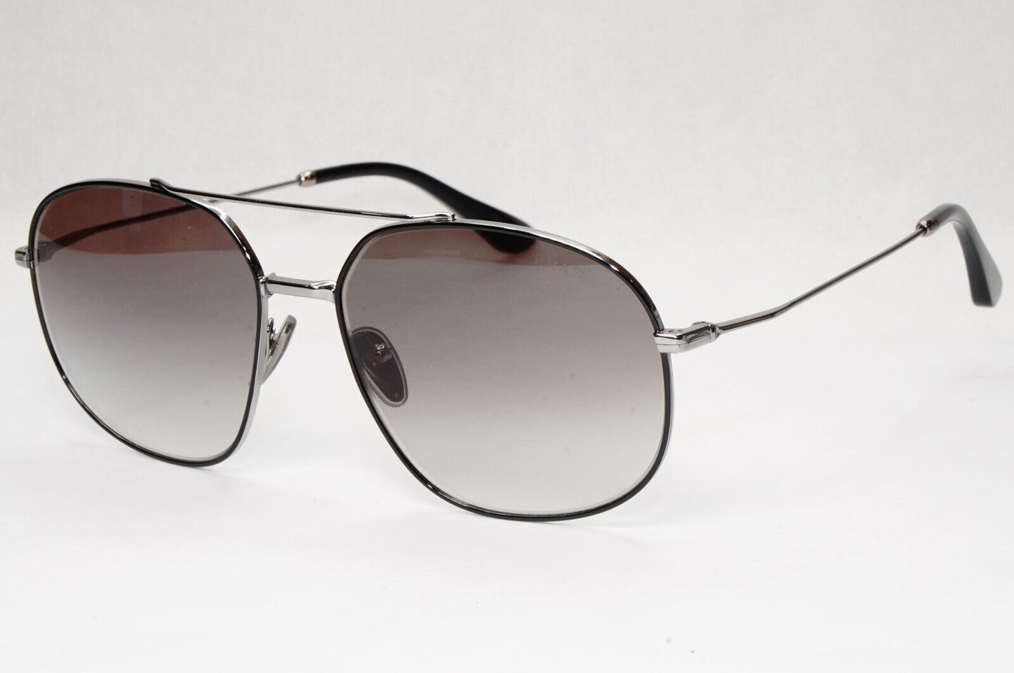 Prada Sunglasses Black Gunmetal Grey Gradient Metal Pilot PR51YS SPR 51Y M4Y-0A7