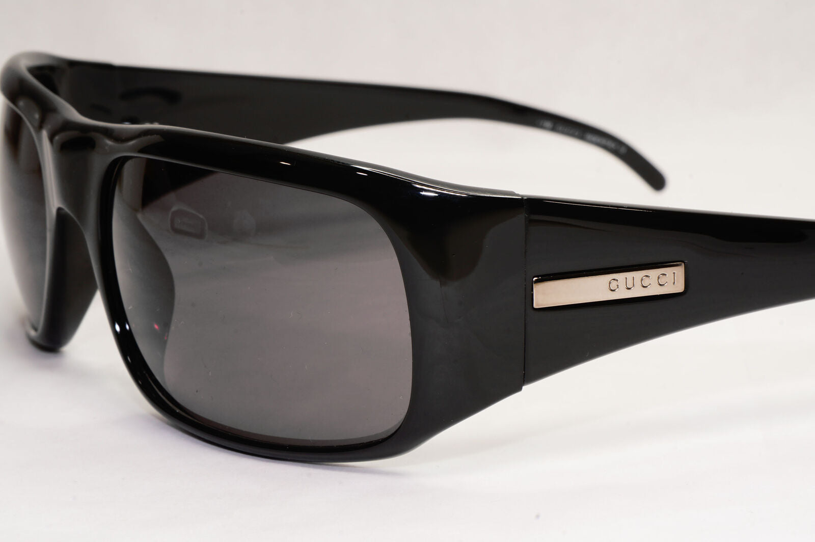 Gucci Sunglasses 1997 Black Vintage Wrap Retro Square GG 1430/N/S 584 130124