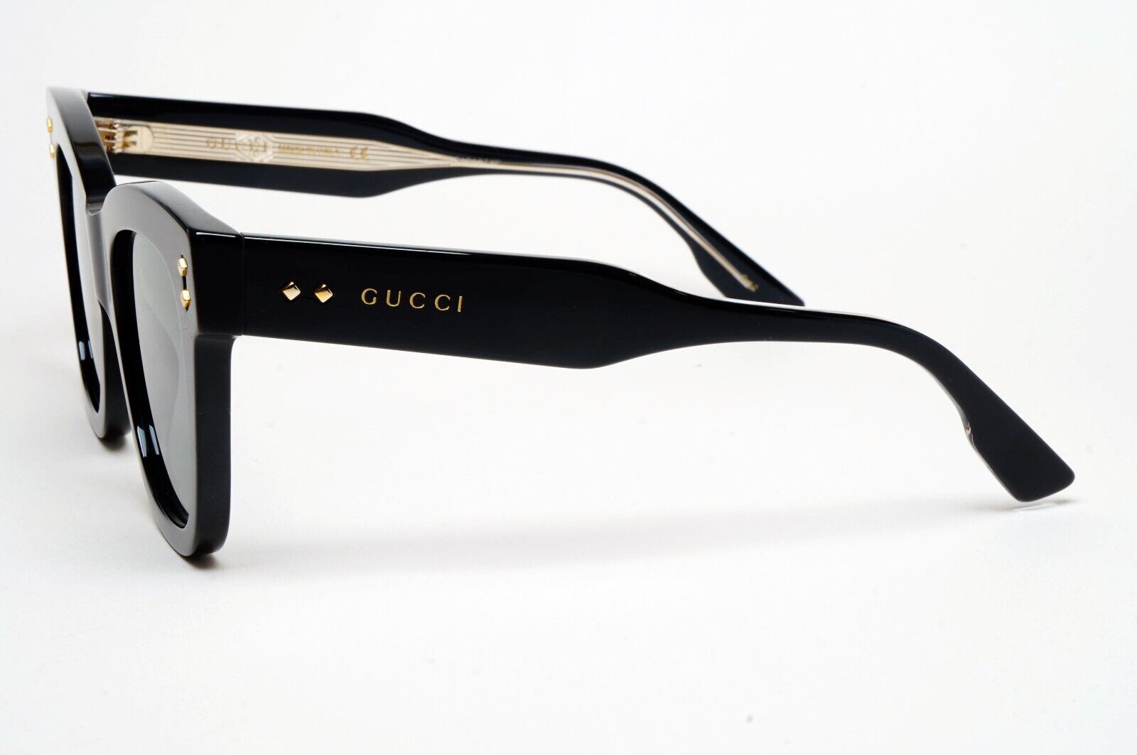 Gucci Sunglasses 2022 Black Oversized Square Large Glossy GG1082S 001 280125
