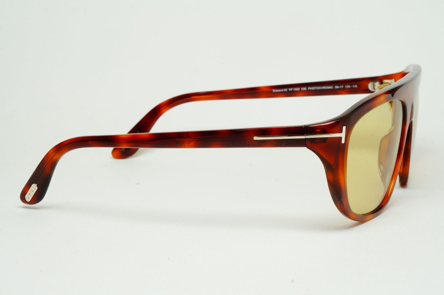 Tom Ford Sunglasses Edward-02 Photochromic Yellow Brown FT1002 TF 1002 53E