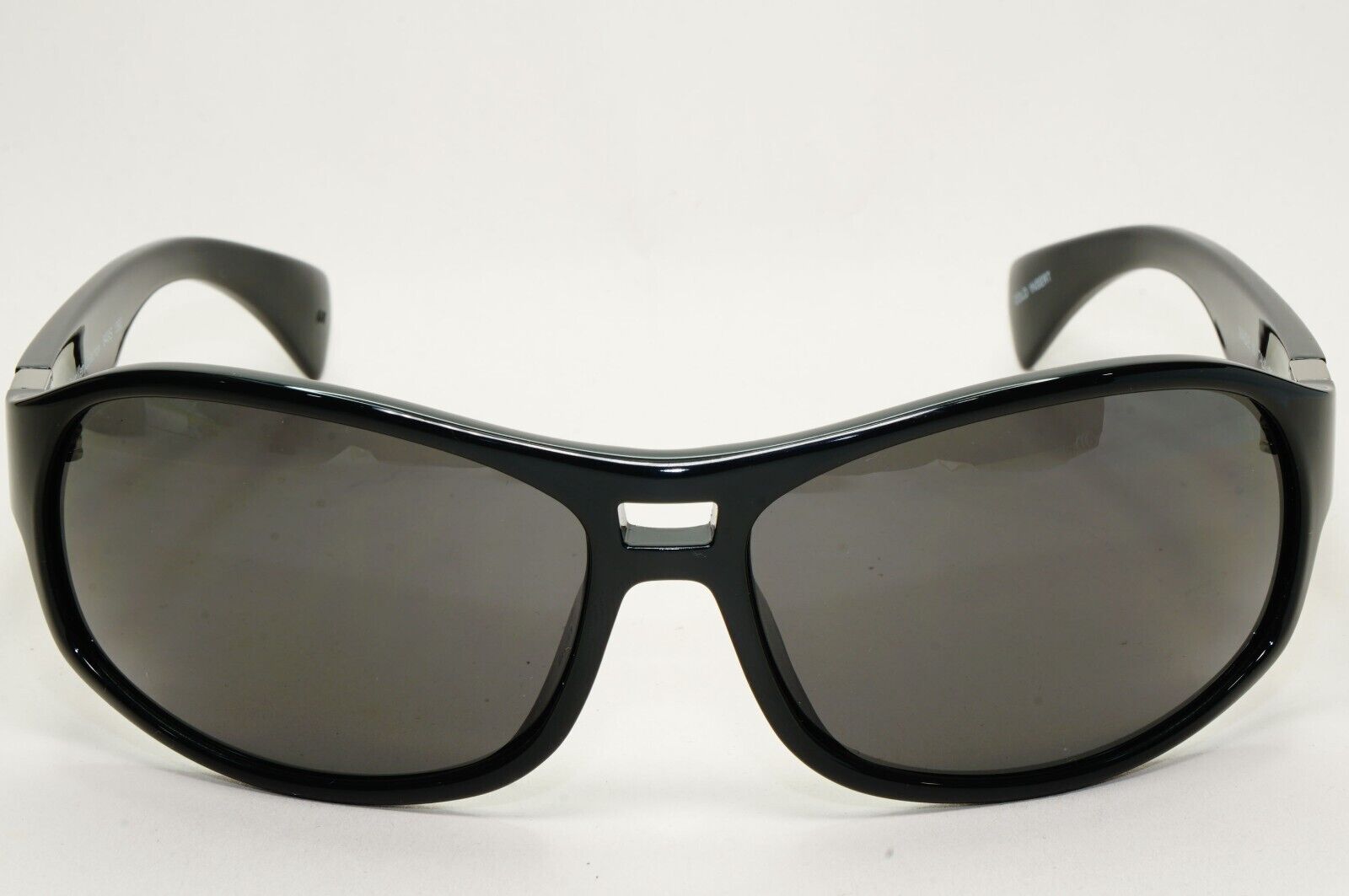 Calvin Klein Sunglasses 2005 Vintage Black Grey Wrap Retro 849S 090 121124