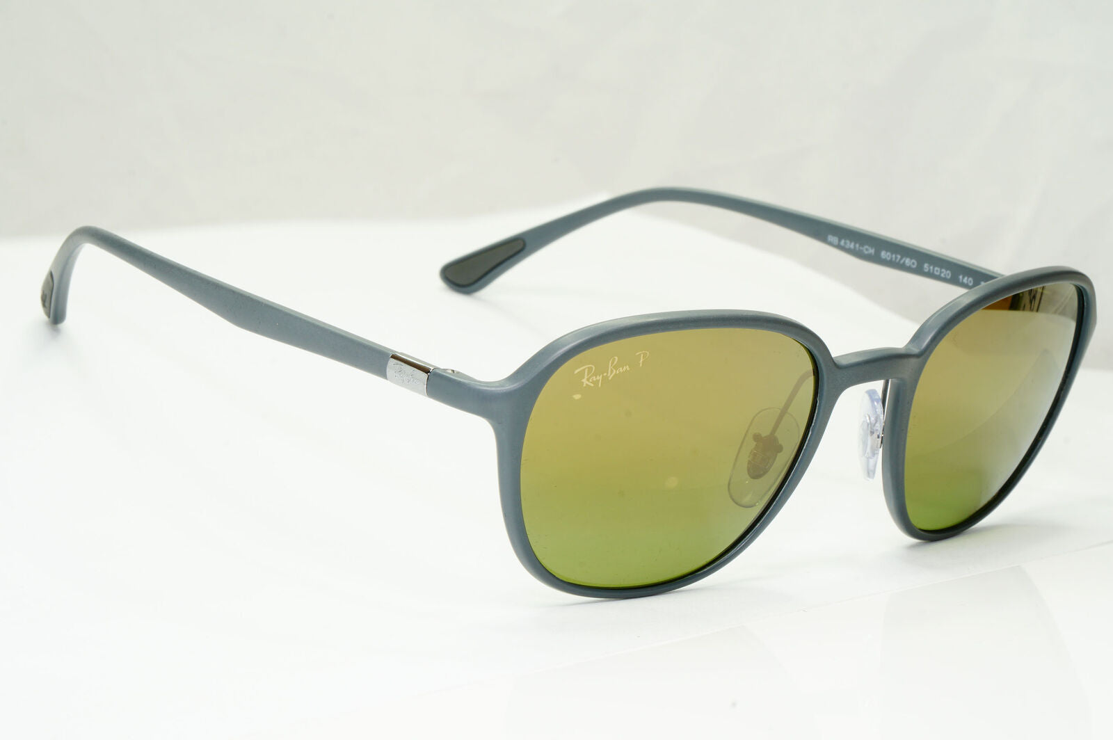 Ray-Ban Chromance Sunglasses Grey Gold Mirror Polarized RB 4341-CH 6017/6O