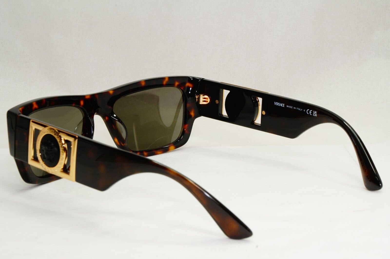 Versace Sunglasses Brown Square Tortoise Havana Gold MOD VE 4416-U 108/3 53mm