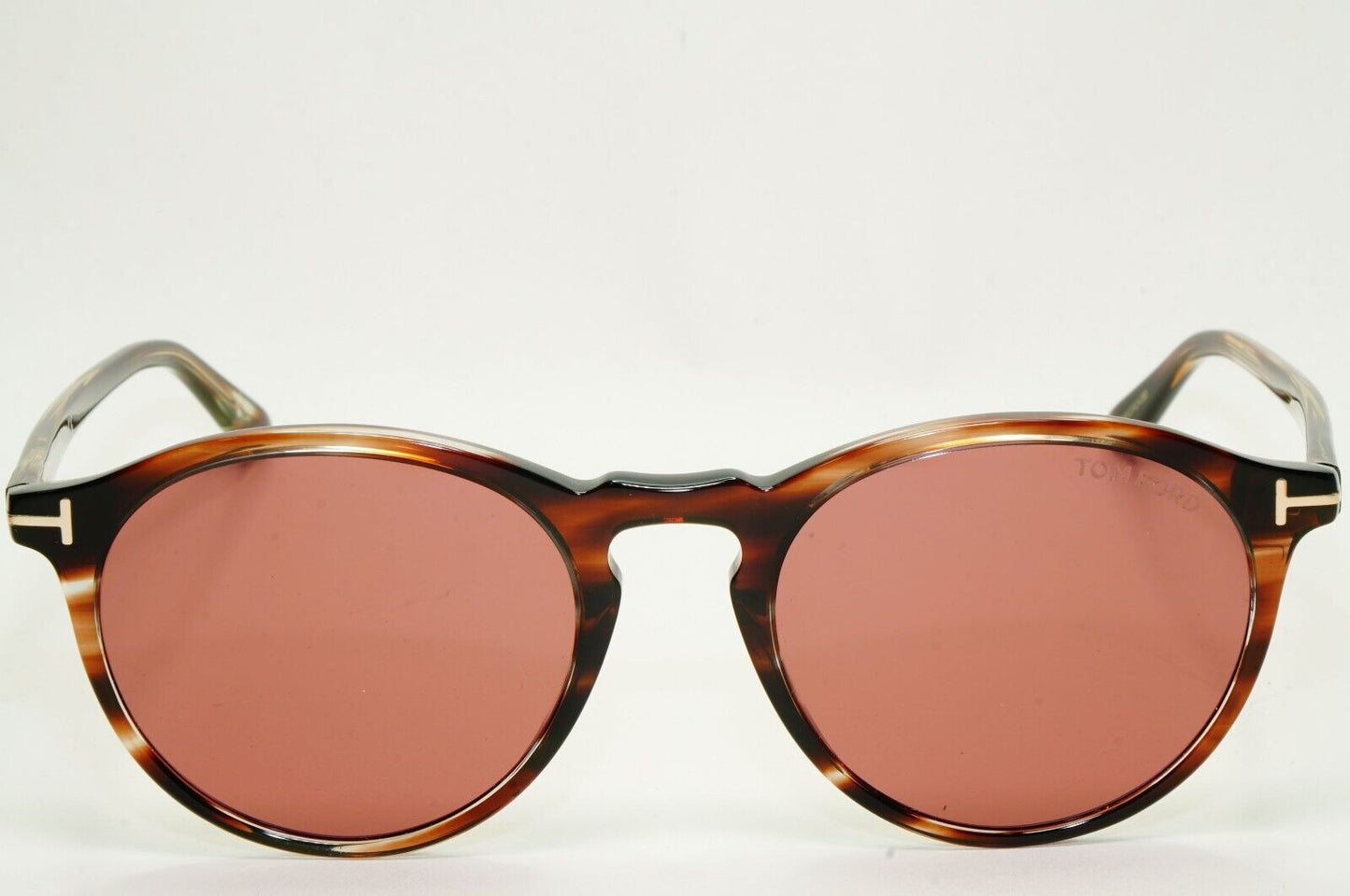 Tom Ford Sunglasses Aurele Brown Tortoise Round Red Bordo FT0904 TF 904 50E 52mm
