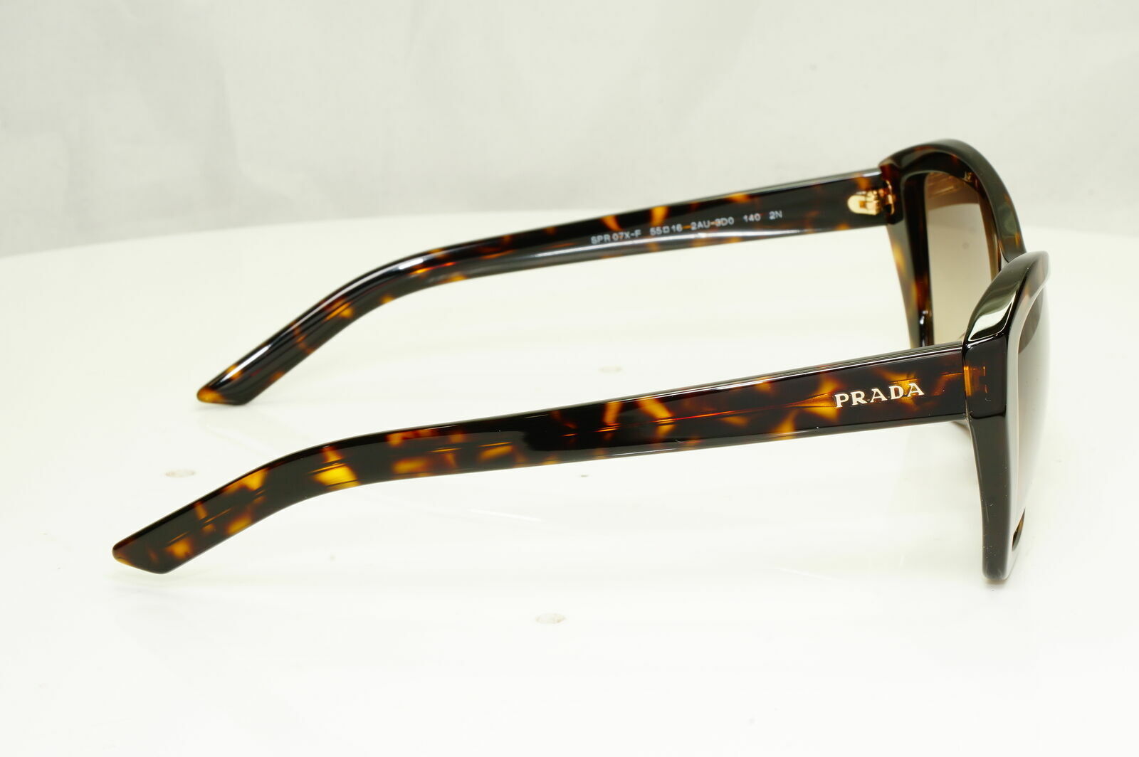 Prada Brown Tortoise Sunglasses Square Womens Gradient Havana SPR 07X F 2AU-3D0