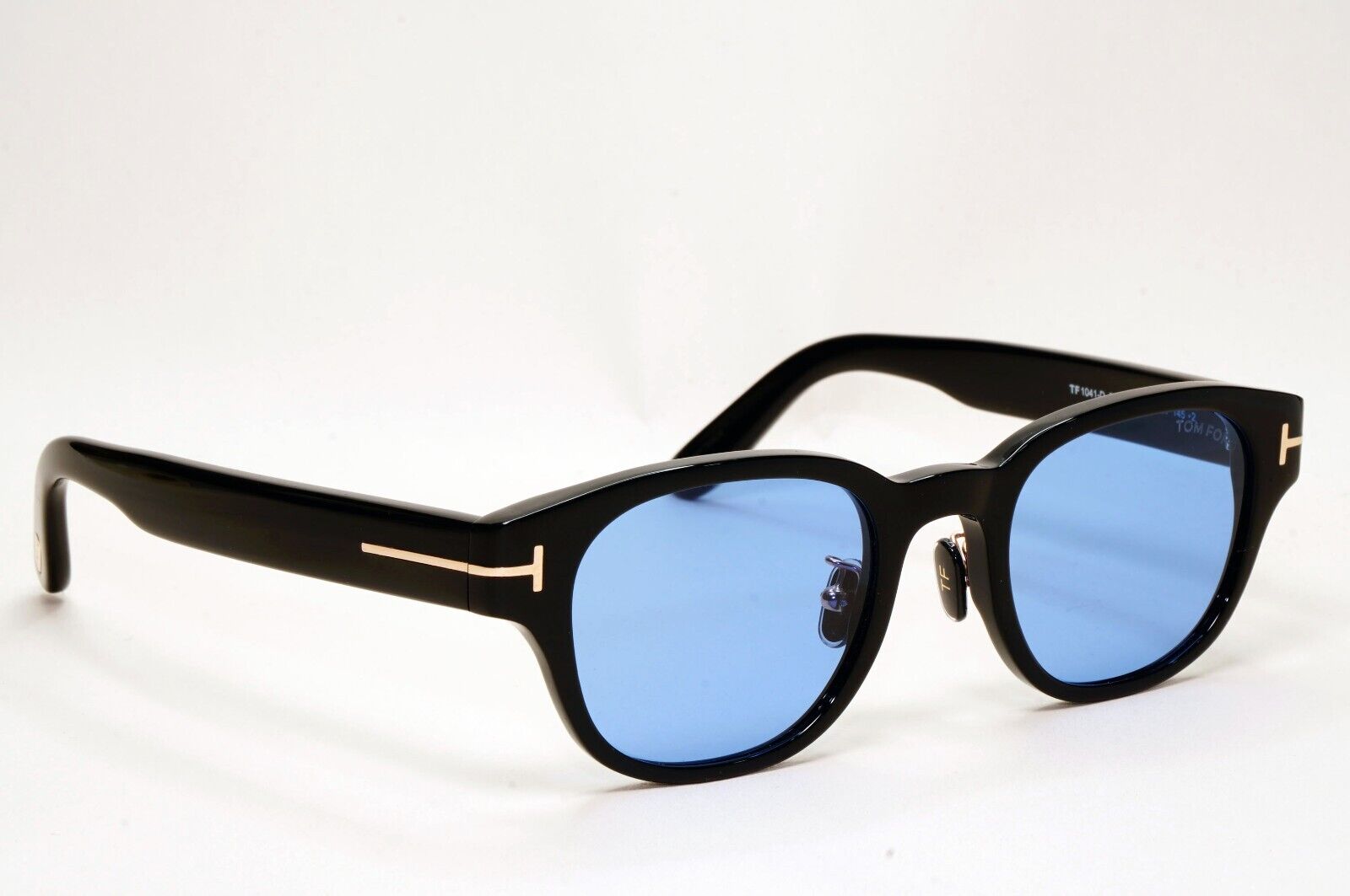 Tom Ford Sunglasses Blue Black Glossy Square FT1041-D TF 1041-D 01V 48mm