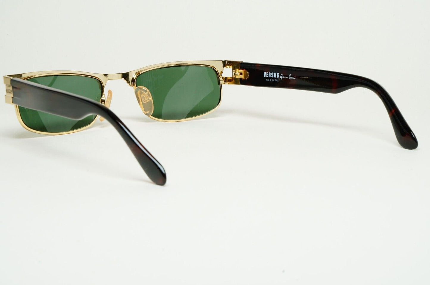 Versus Sunglasses 1996 by Gianni Versace Vintage Gold Green MOD F26 COL 36M