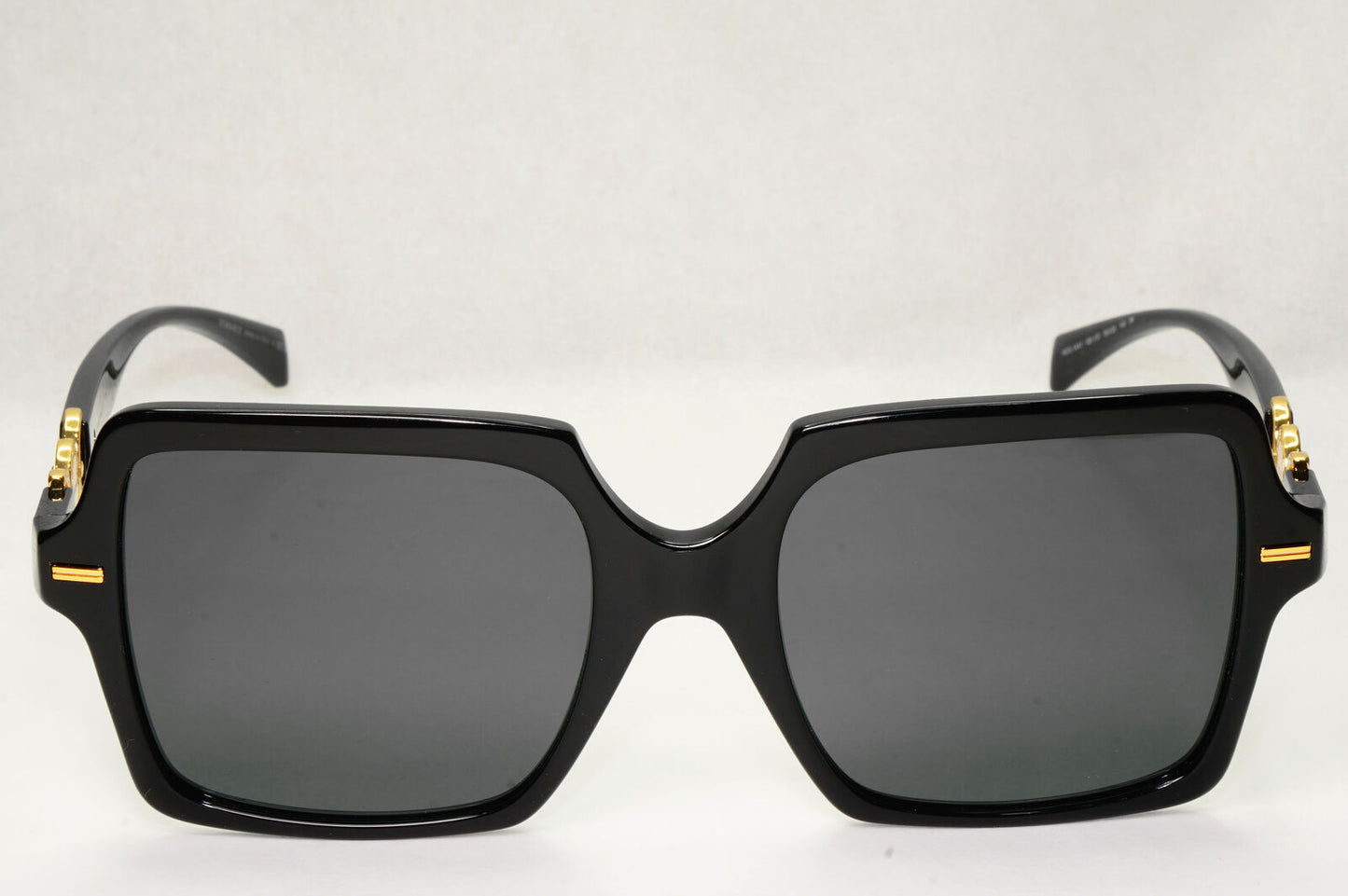 Versace Sunglasses Black Gold Medusa Square Oversized Large MOD VE 4441 GB1/87