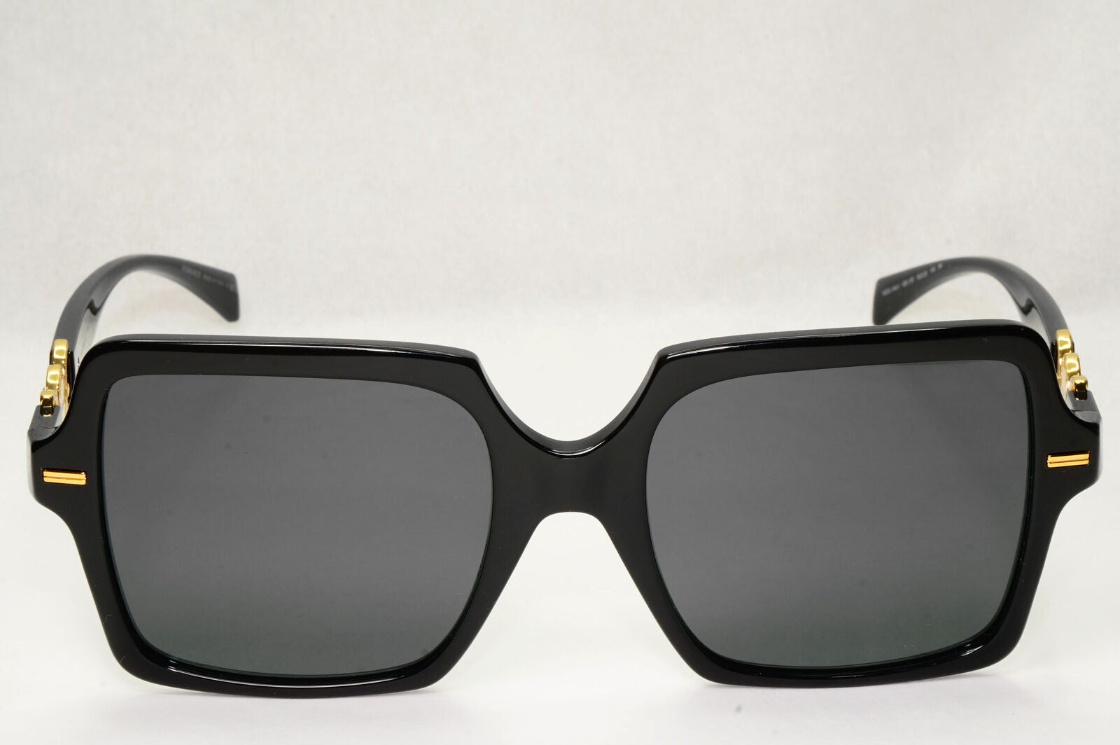 Versace Sunglasses Black Gold Medusa Square Oversized Large MOD VE 4441 GB1/87