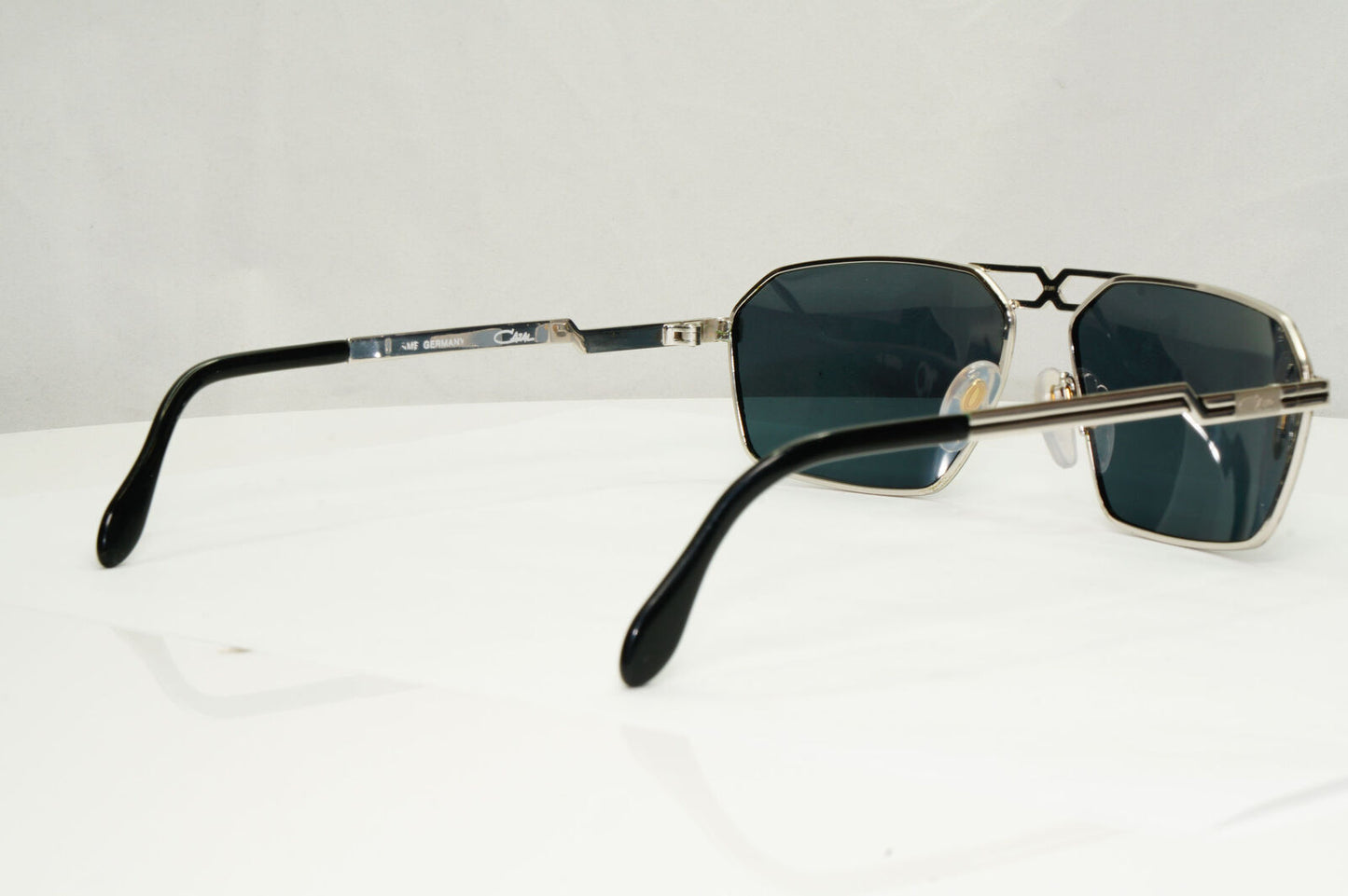 Cazal 1990s Vintage Sunglasses Silver Grey Rectangle Retro MOD 744 251122