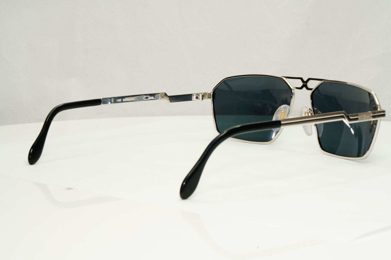 Cazal 1990s Vintage Sunglasses Silver Grey Rectangle Retro MOD 744 251122