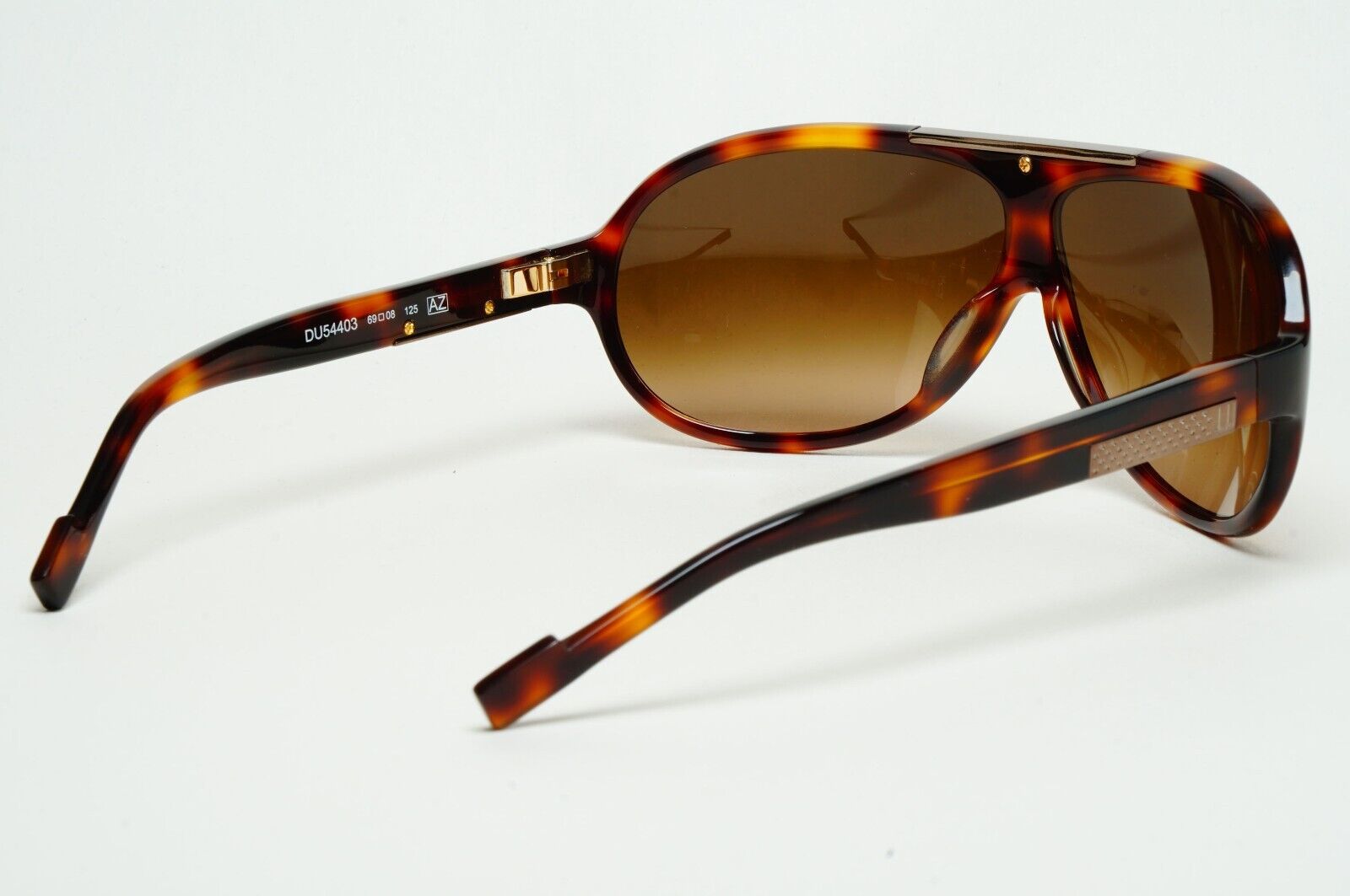 Dunhill Sunglasses 2006 Vintage Brown Tortoise Pilot Wrap DU 54403  211124