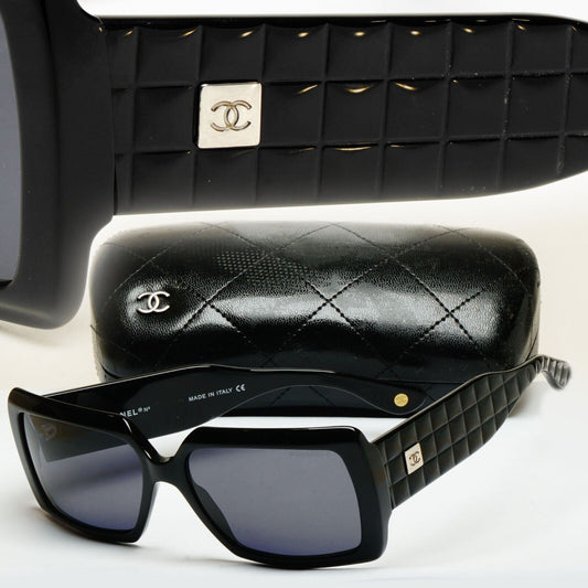 Chanel Sunglasses 2007 Vintage Square Quilted 5028 c.501/91 58mm 210125