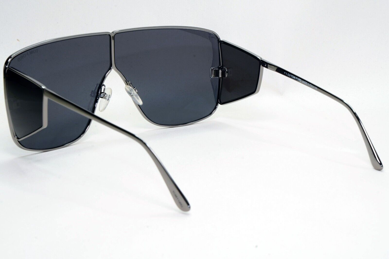 Tom Ford Sunglasses Spector Gunmetal Black Side Shields Metal FT0708 TF 708 08AA