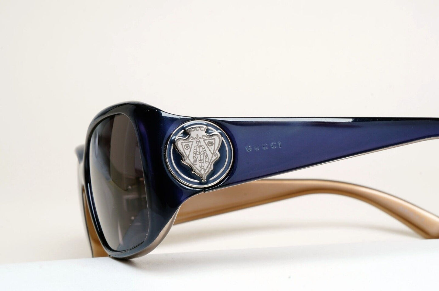 Gucci Sunglasses 2005 Vintage Dark Blue Black Square GG 3026/S OWB7V 56mm 060125