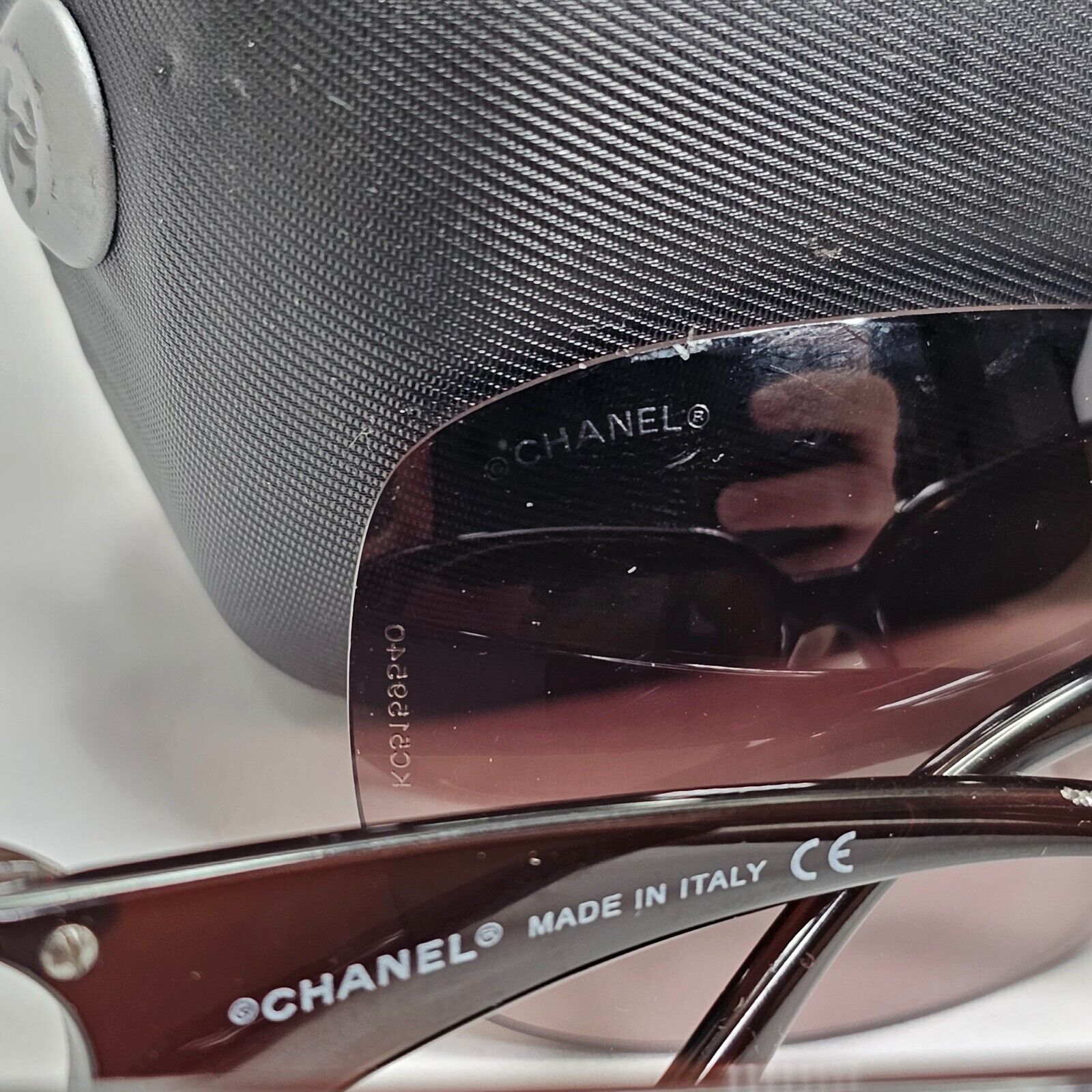 Chanel Sunglasses 2008 Vintage Brown Silver Square Large 6014 c.538/13 050124