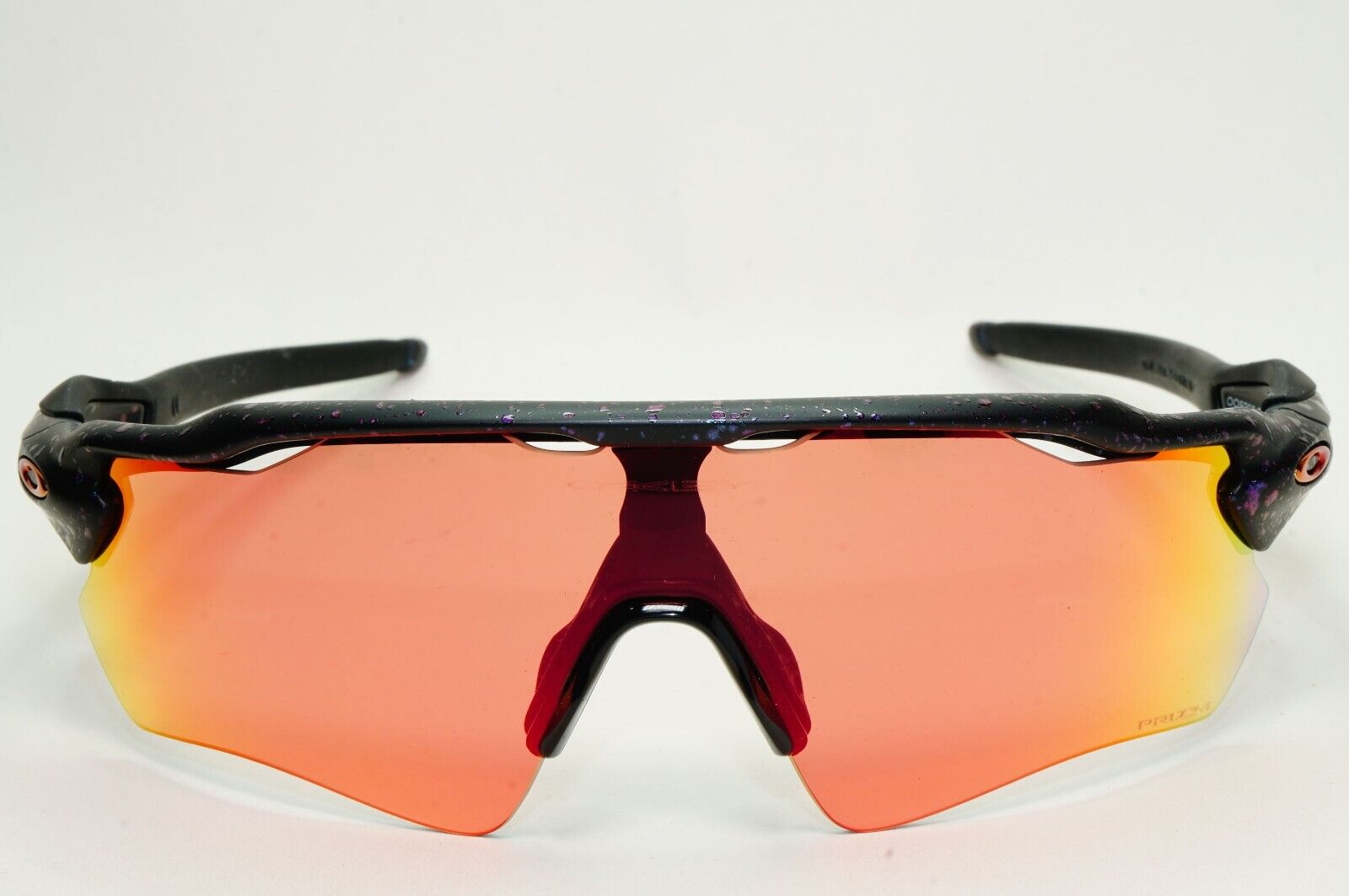 Oakley Sunglasses OO 9208 Radar EV Path Black Orange Colorshift Splatter E4