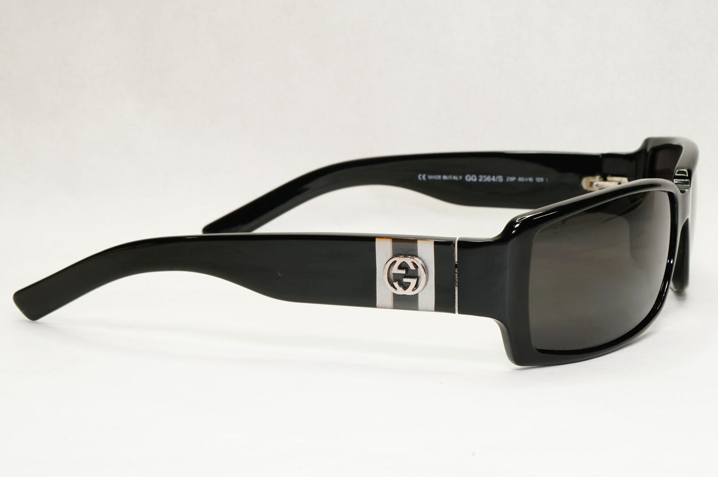 Gucci Sunglasses 2006 Vintage Black Rectangle Square Retro GG 2564/S Z8P 131223