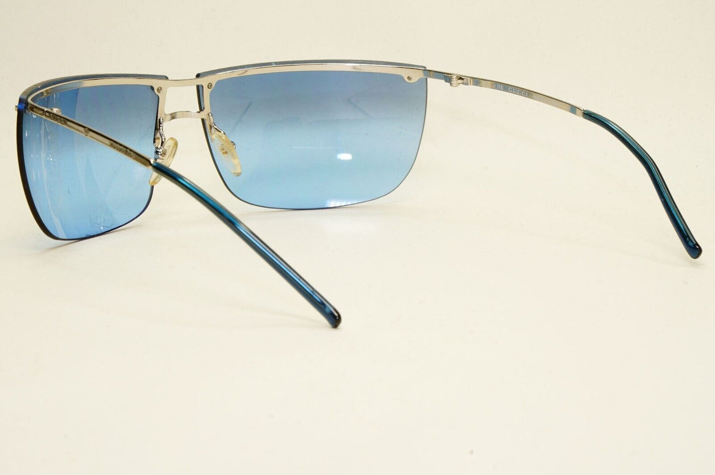 Gucci Sunglasses 2006 Vintage Blue Mirror Silver Wrap GG 2652/S YB7NL 081024
