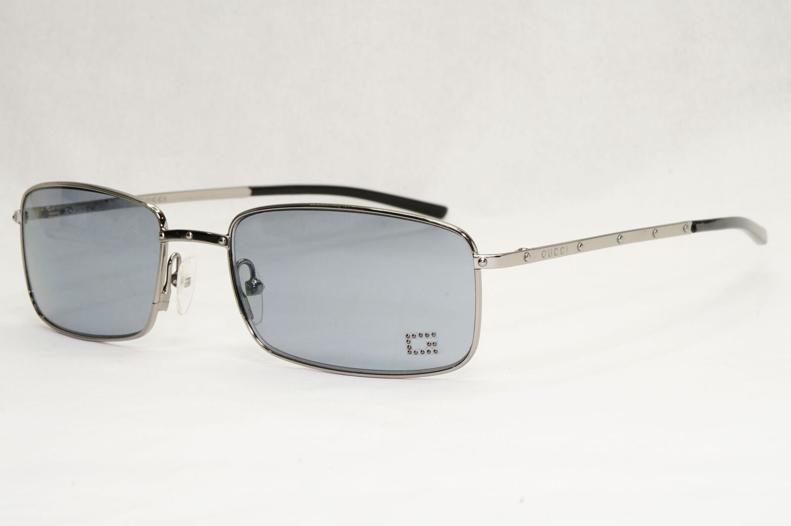 Gucci Sunglasses 2001 Vintage Square Silver Grey Retro GG 1753/N/S 6LB 200124