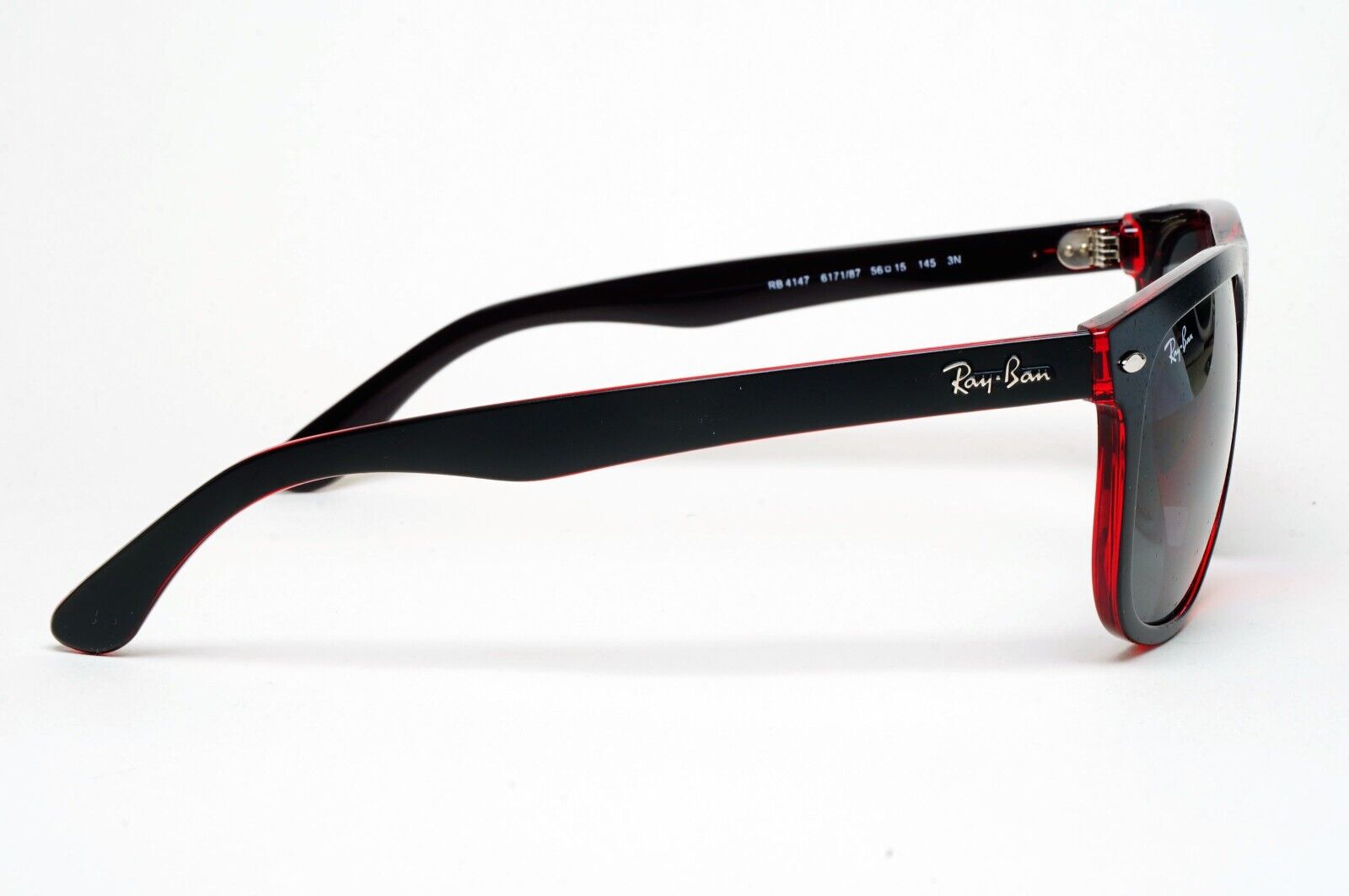 Ray-Ban Sunglasses Boyfriend Black Matte Square 6171/87 56mm