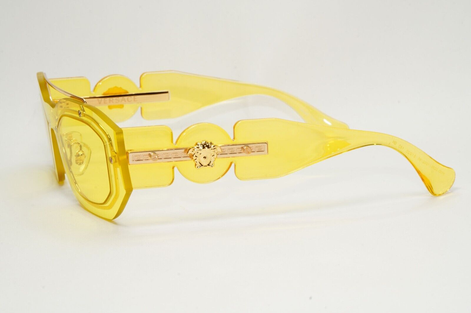 Versace Sunglasses Yellow Transparent Gold Medusa MOD VE 2235 1002/85 51mm