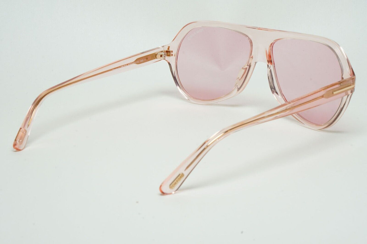 Tom Ford Sunglasses Thomas Transparent Pale Pink Square FT0732 TF 732 72Y