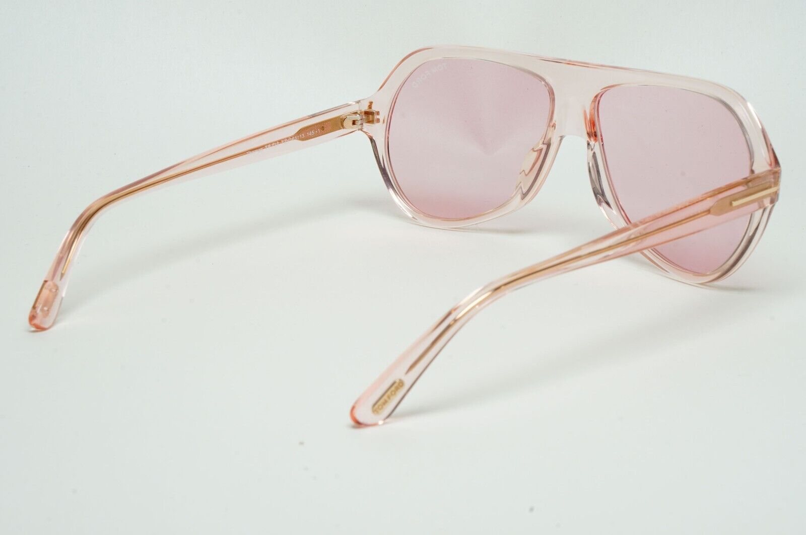 Tom Ford Sunglasses Thomas Transparent Pale Pink Square FT0732 TF 732 72Y